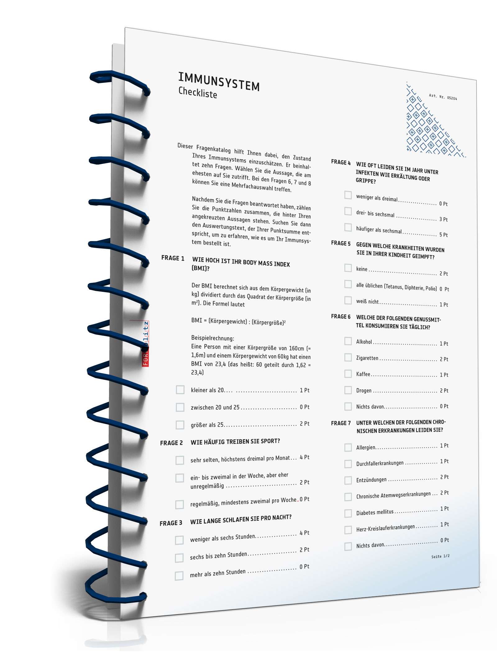 Checkliste Immunsystem PDF