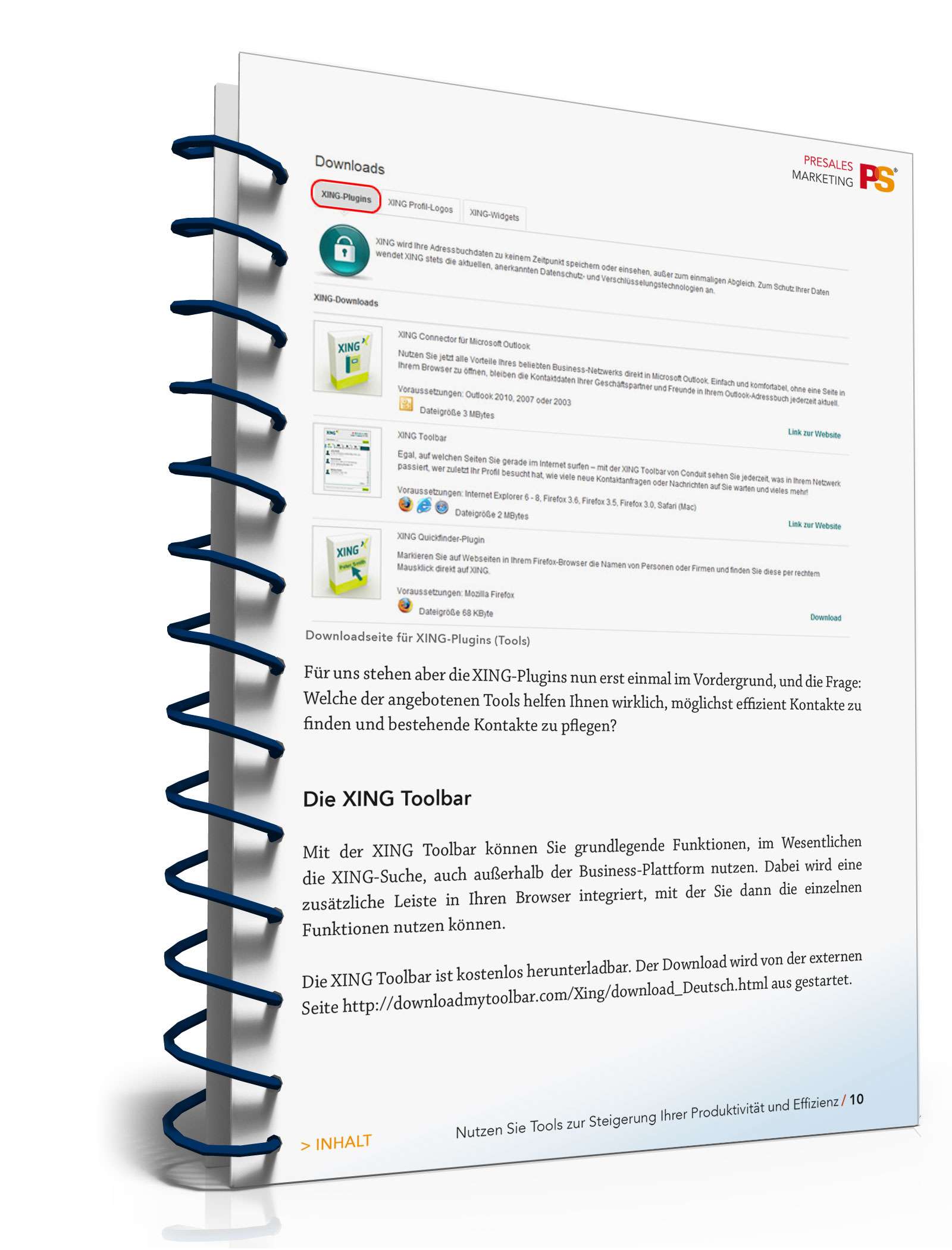 Ratgeber XING Tools/Methoden PDF. Seite: 10