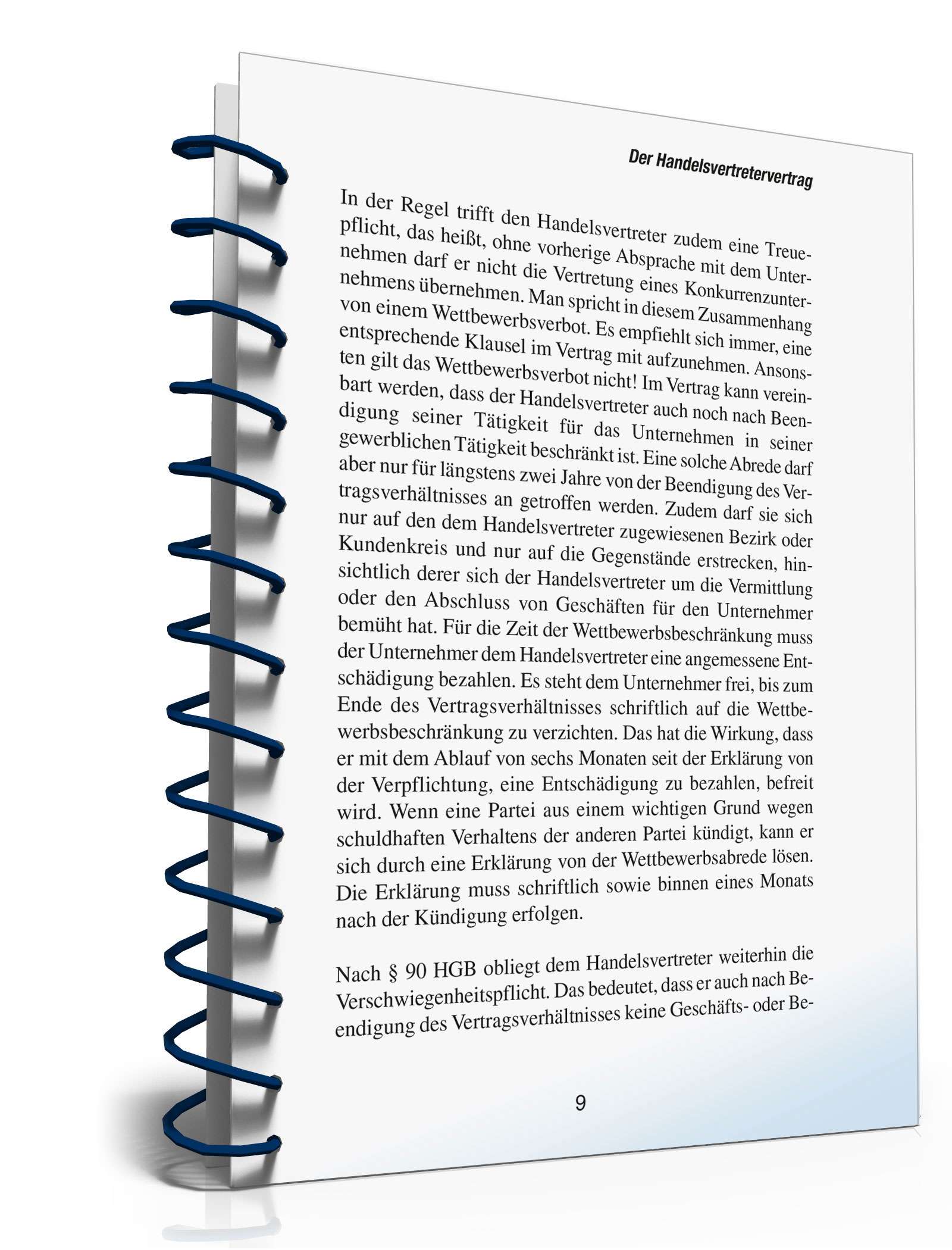 Handelsvertretervertrag abschließen PDF. Seite: 8