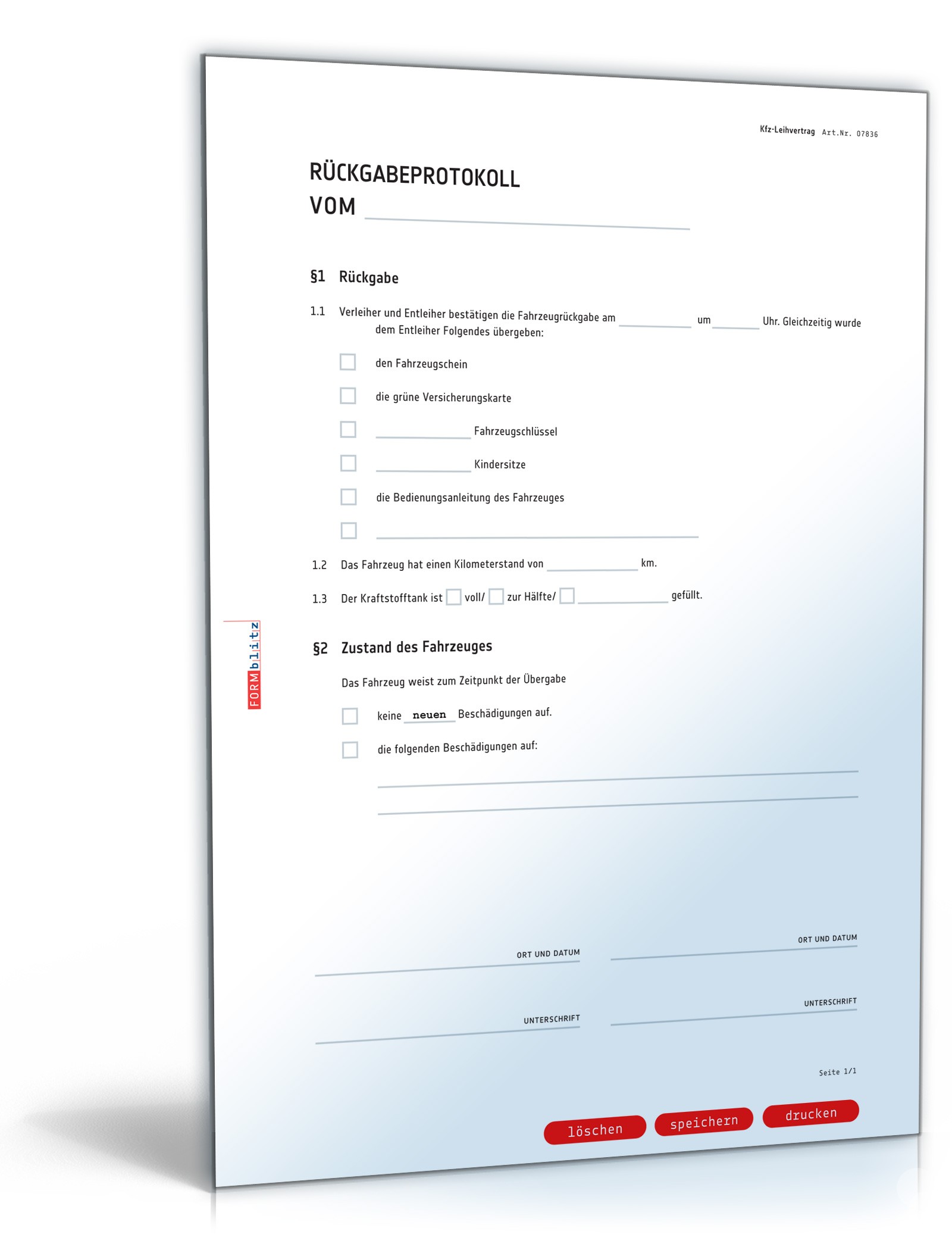 Kfz-Leihvertrag PDF. Seite: 7