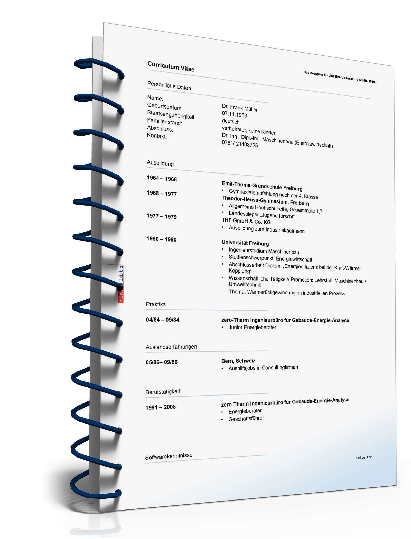 Businessplan Energieberatung Excel. Seite: 14