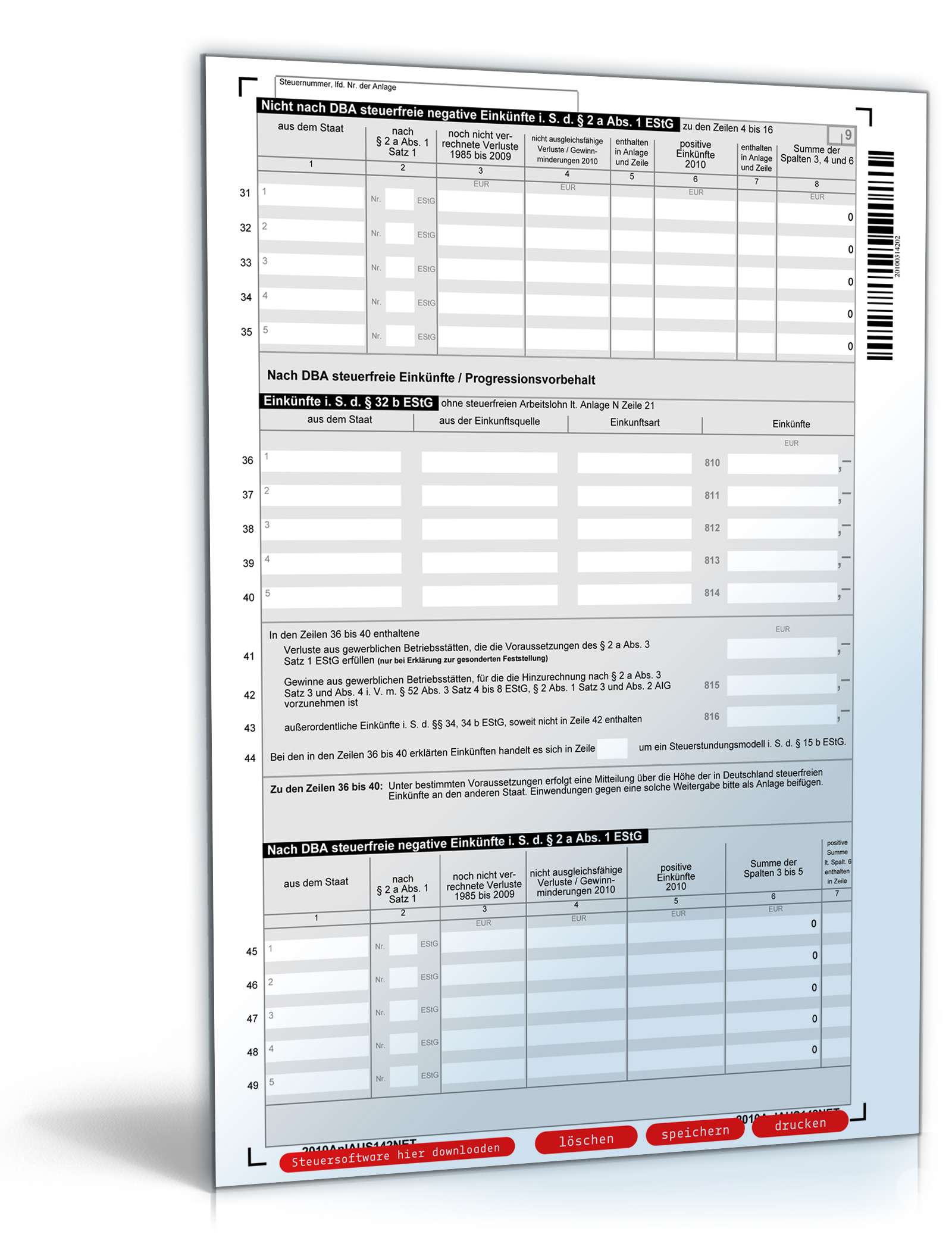 Anlage AUS 2010 PDF. Seite: 2