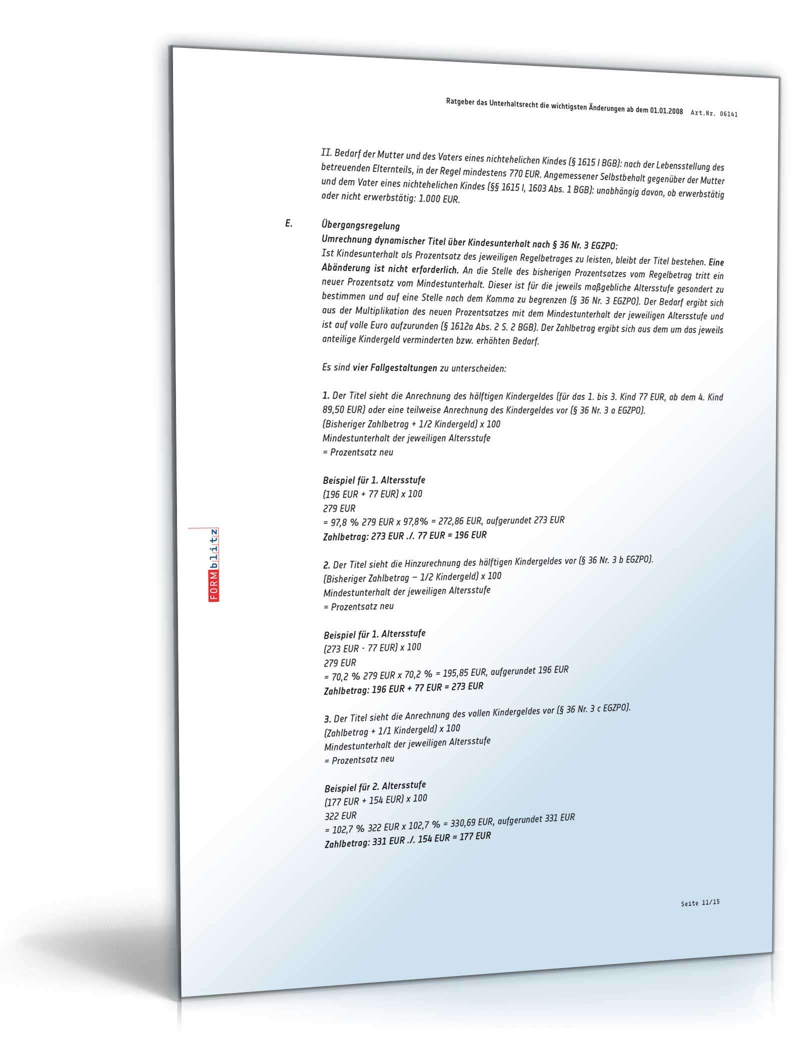 Ehevertrag nachehelicher Unterhalt inkl. Ratgeber Excel. Seite: 12