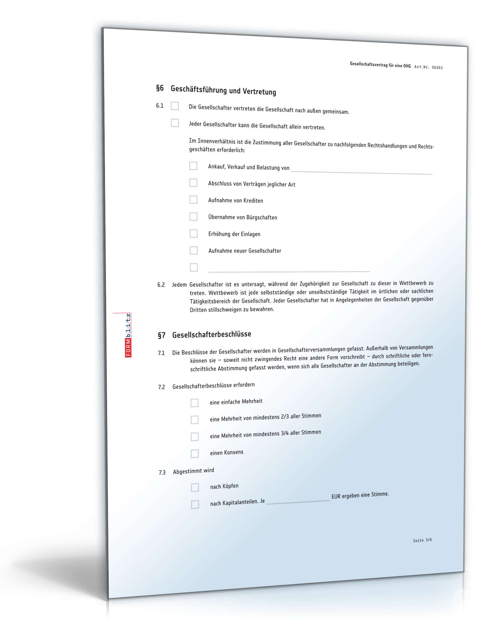 OHG-Gesellschaftsvertrag PDF. Seite: 3