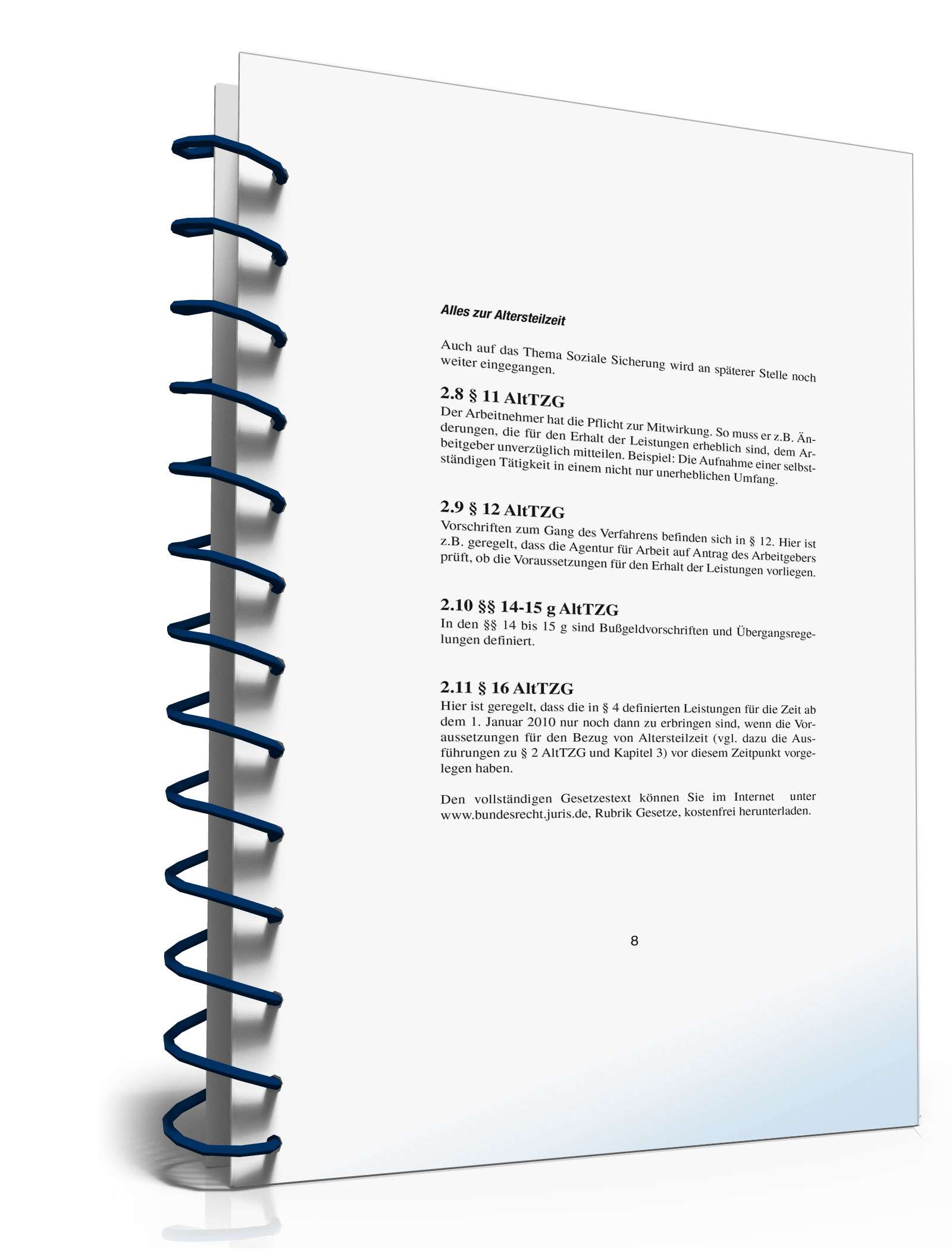 Ratgeber Altersteilzeit PDF. Seite: 8