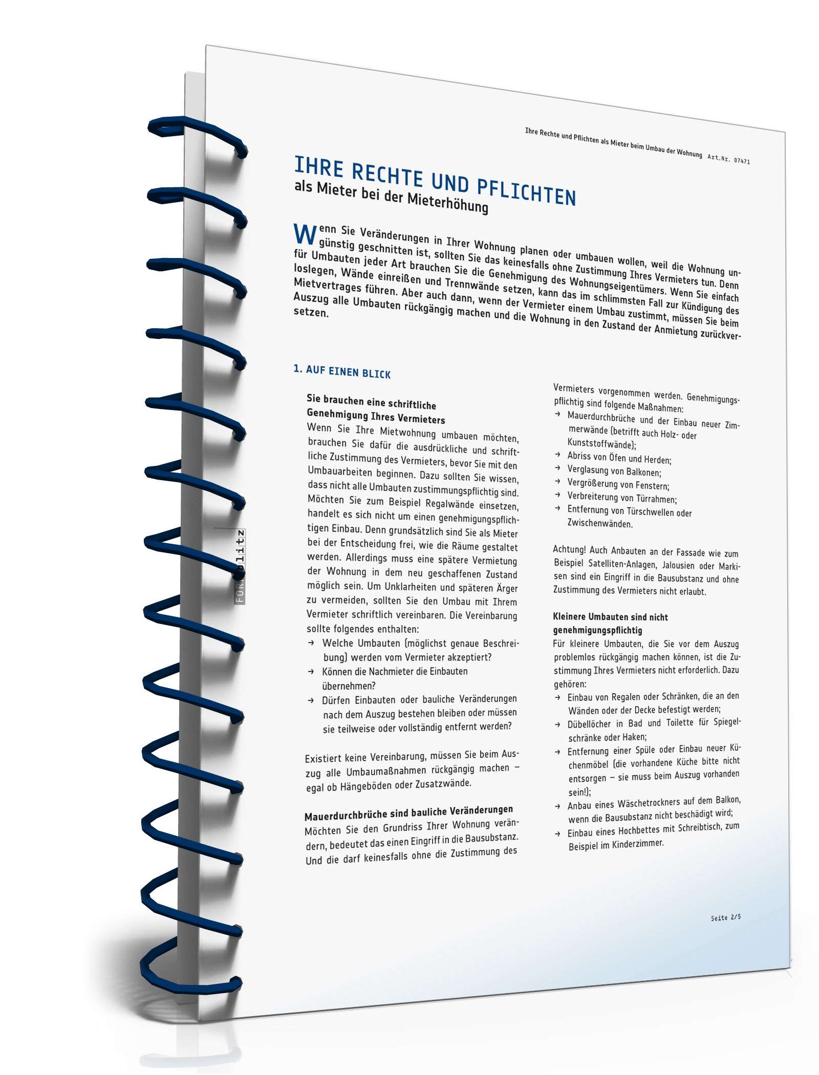 Ratgeber Mietrecht Wohnungsumbau PDF. Seite: 3