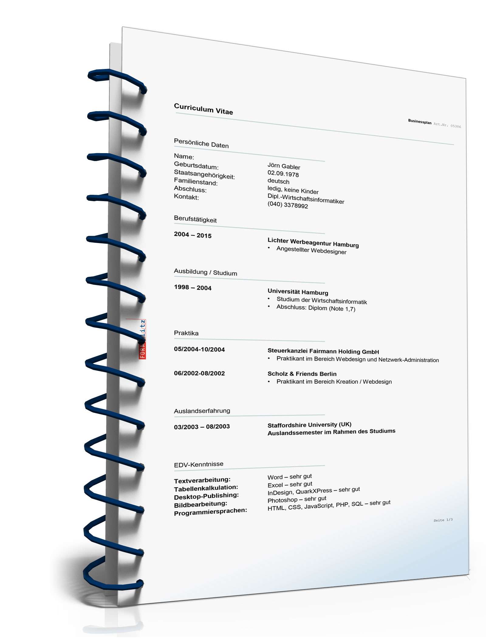 Businessplan Webdesign Excel. Seite: 14