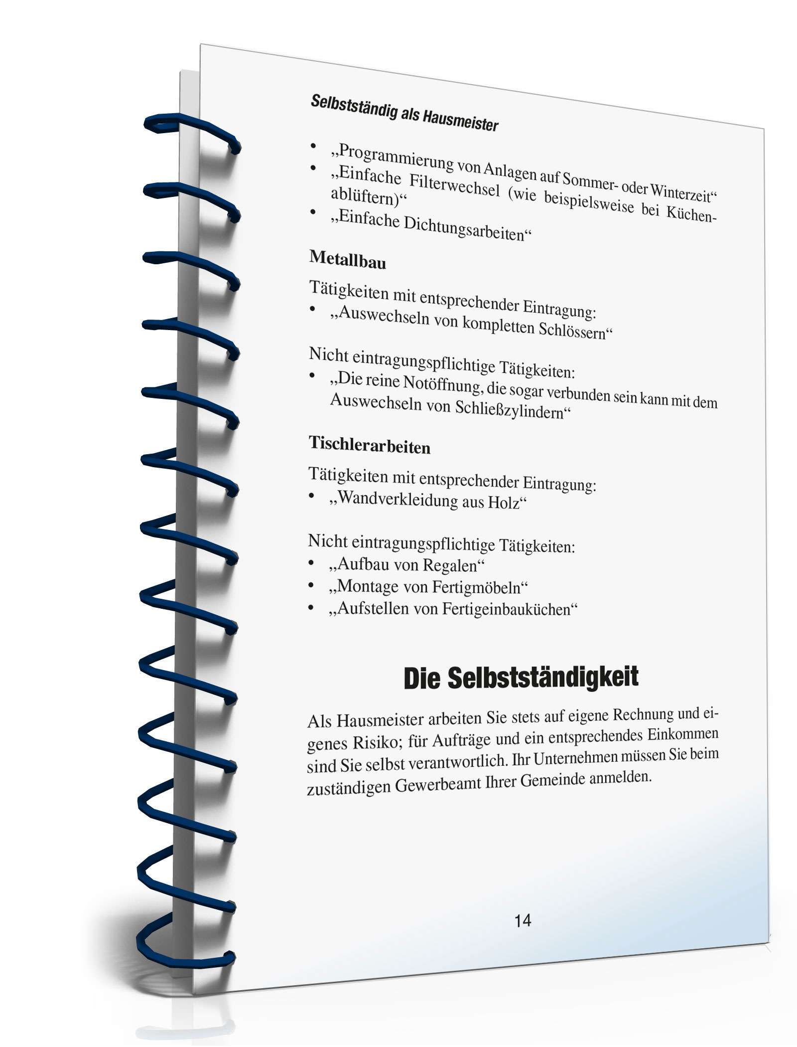 Selbstständig als Hausmeister PDF. Seite: 13