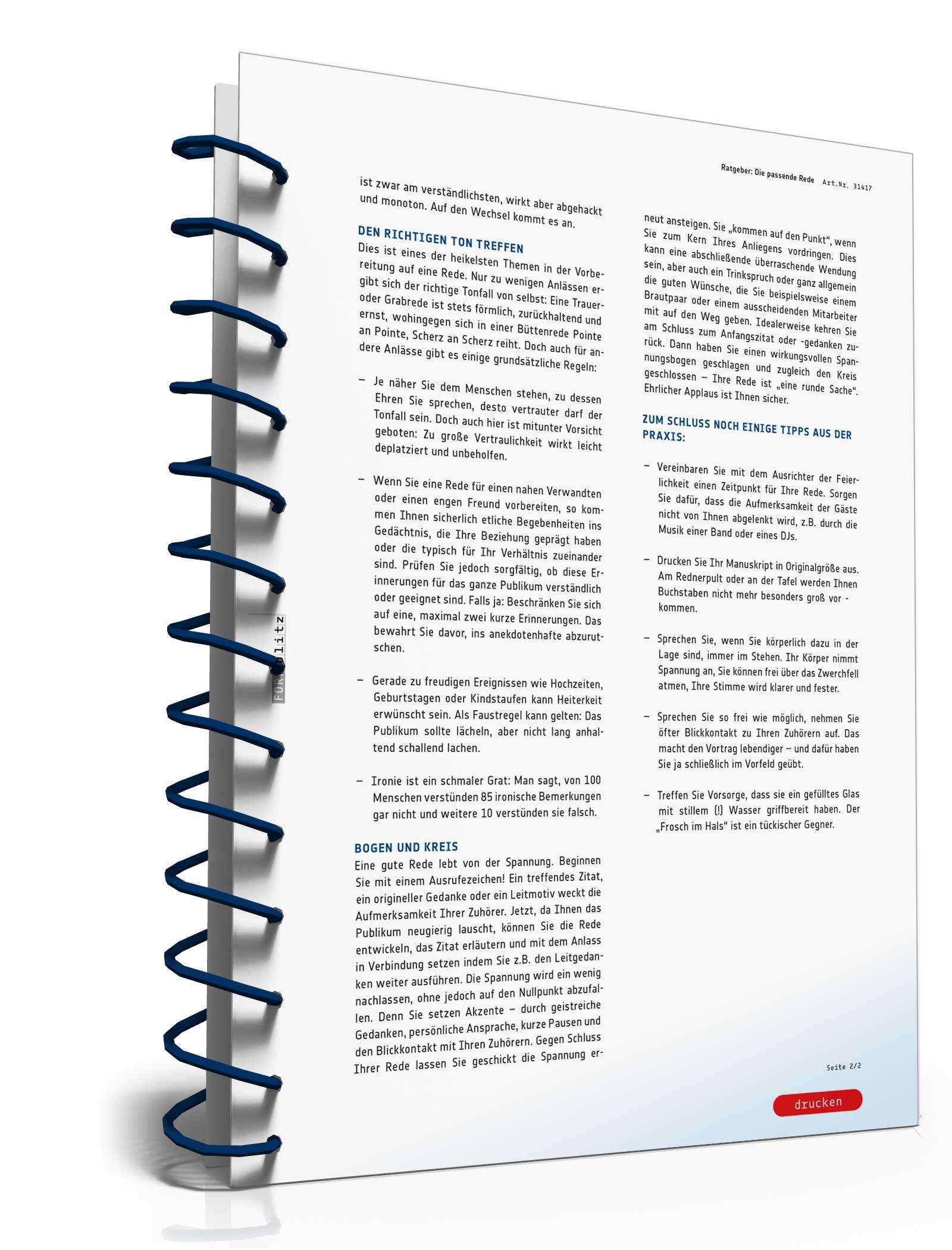 Trauerrede mit Leitmotiv: Denkmal in den Herzen der Mitmenschen Excel. Seite: 11