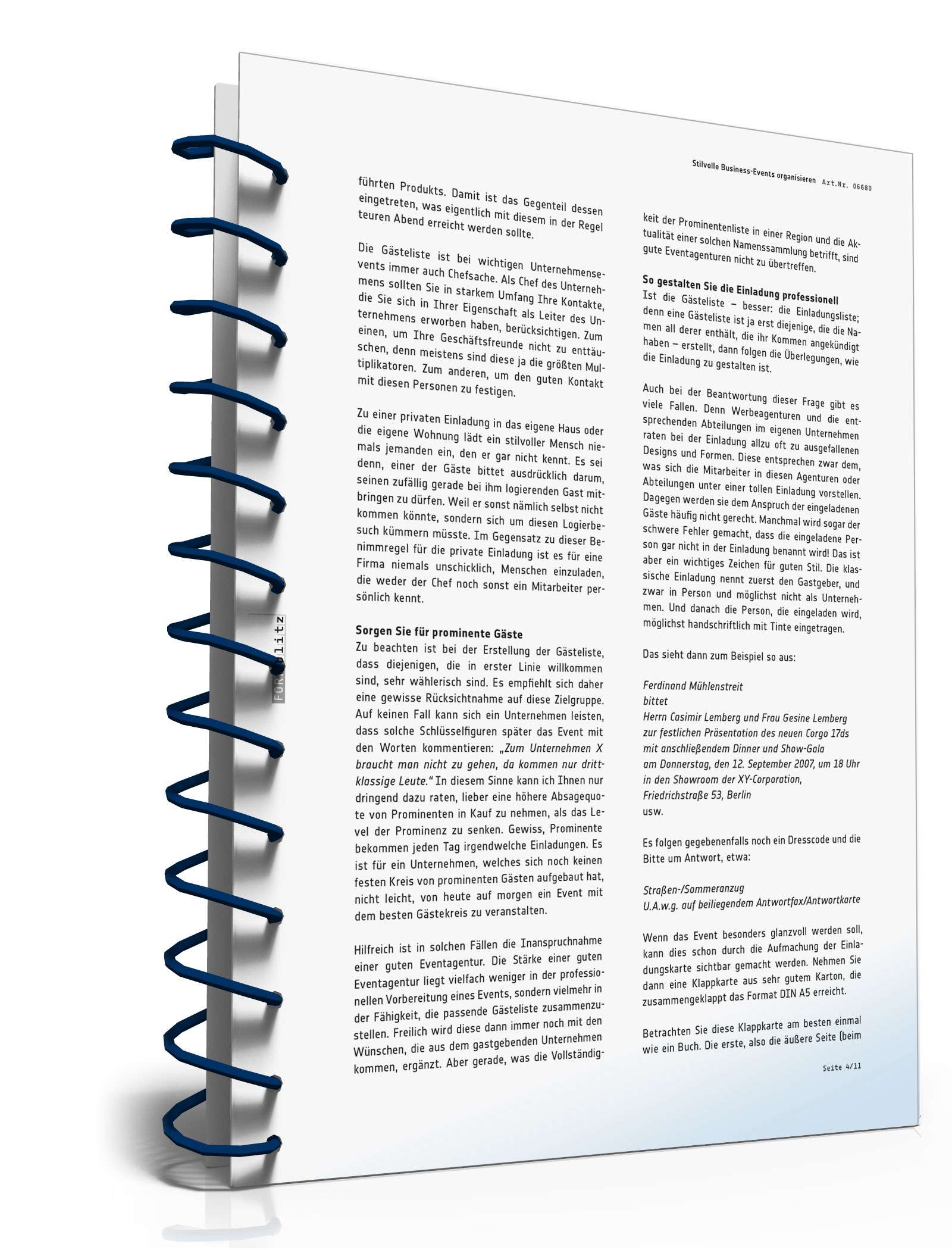 Ratgeber Organisation Business-Event  PDF. Seite: 5