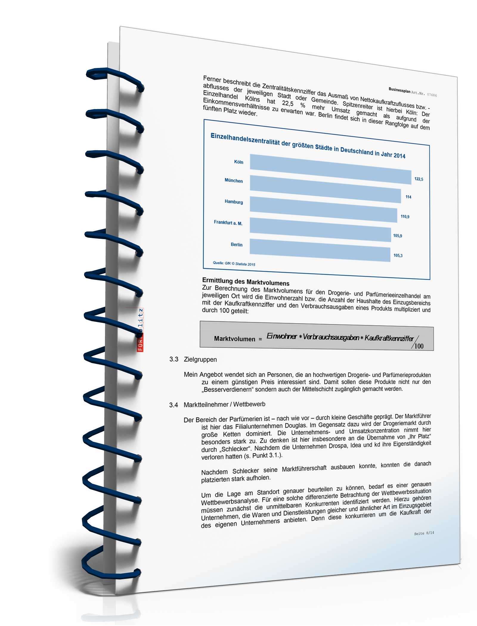 Businessplan Drogerie / Parfümerie Excel. Seite: 6