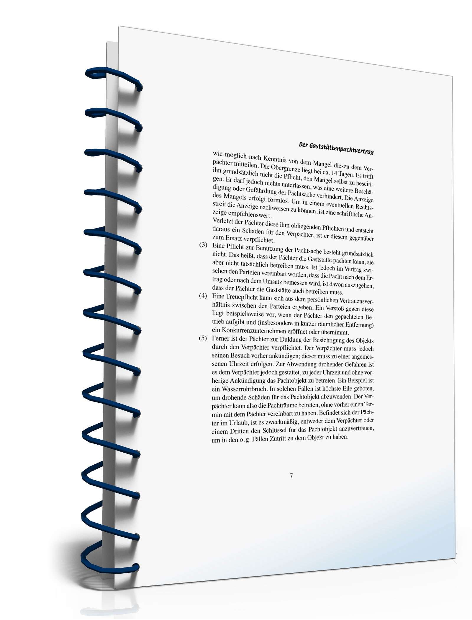 Ratgeber zum Gaststättenpachtvertrag  PDF. Seite: 7