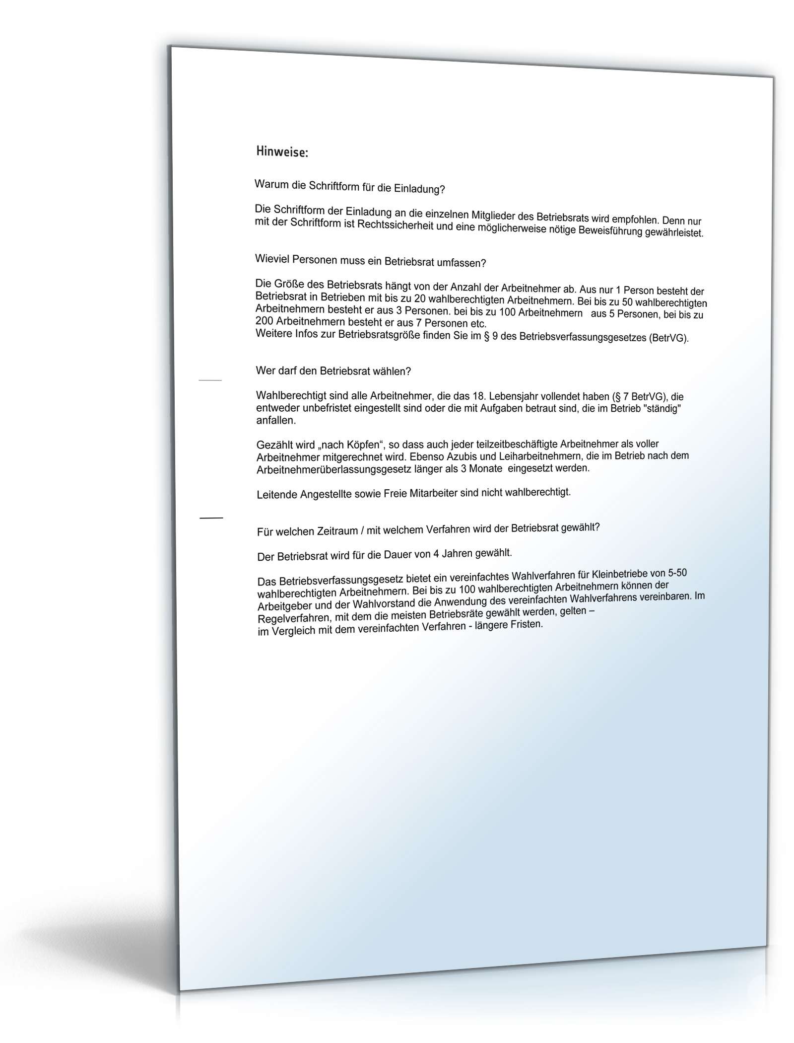 Einladung konstituierende Sitzung Betriebsrat  PDF. Seite: 2