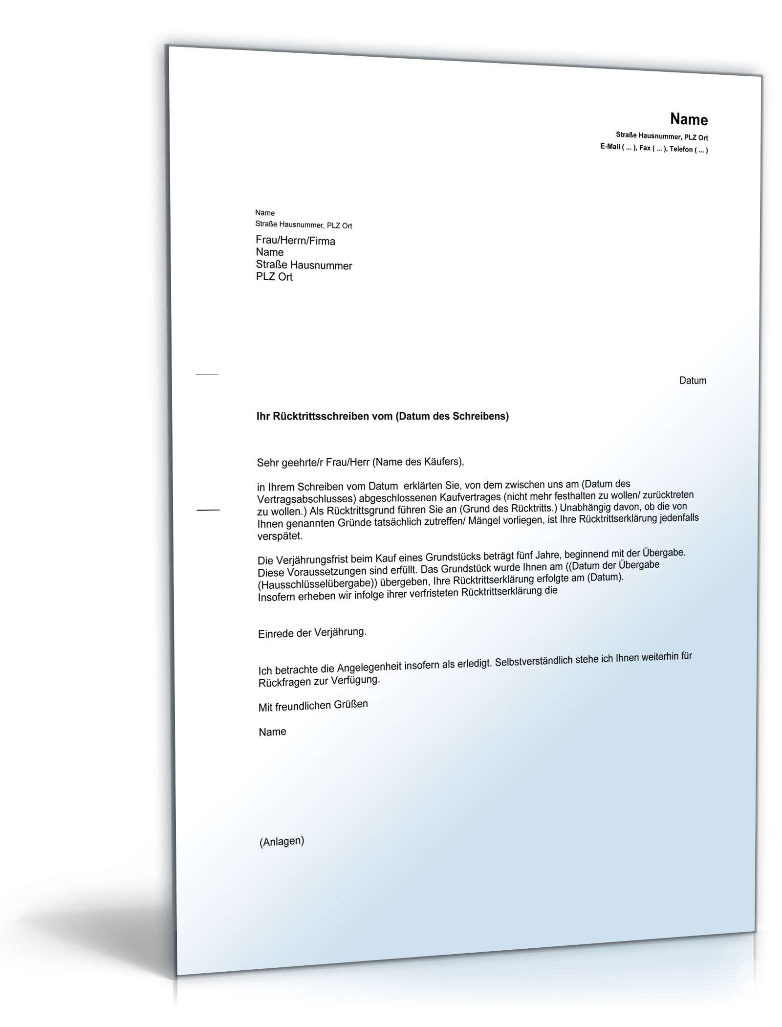 Einrede der Verjährung durch den Verkäufer PDF