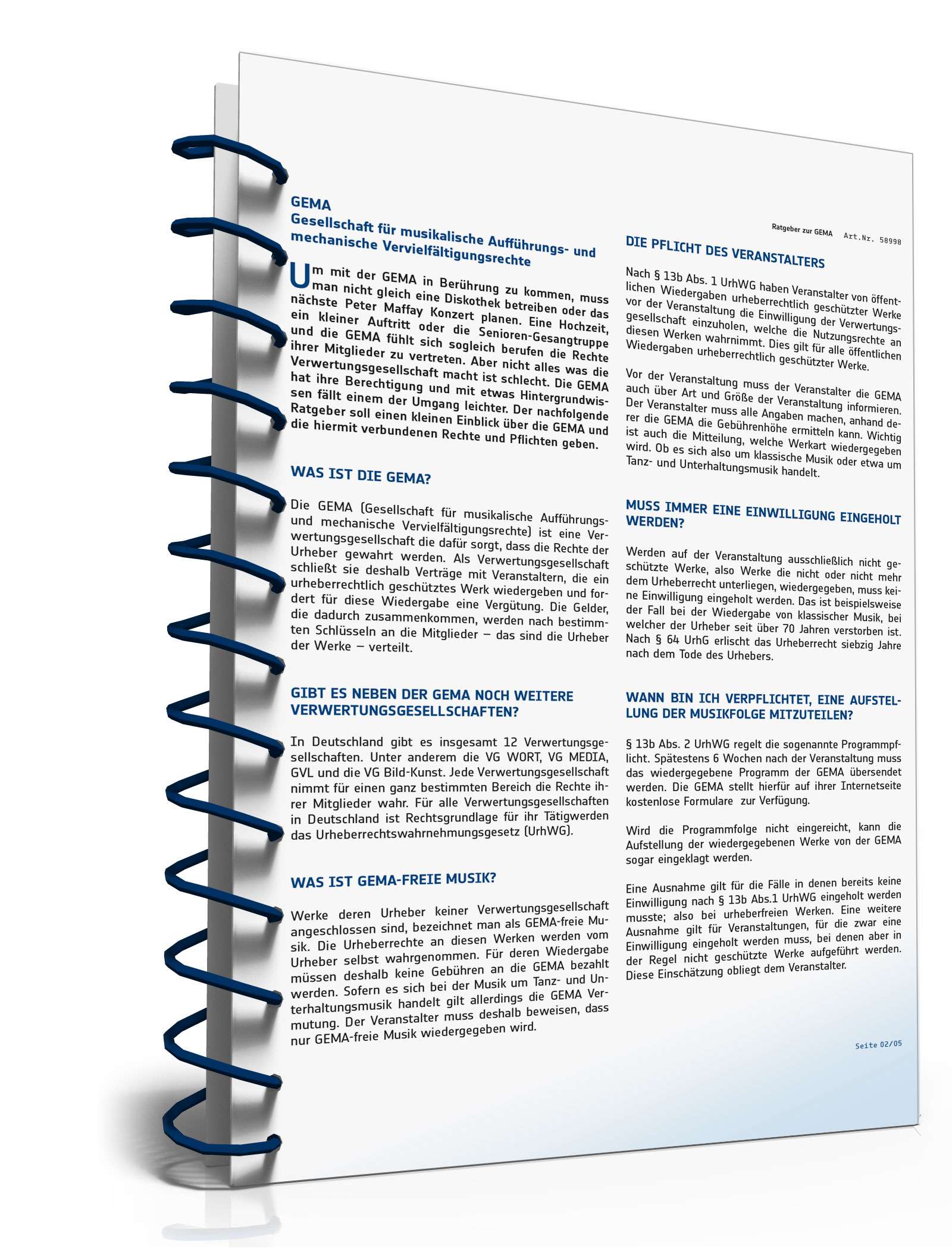 Ratgeber zur GEMA PDF. Seite: 2