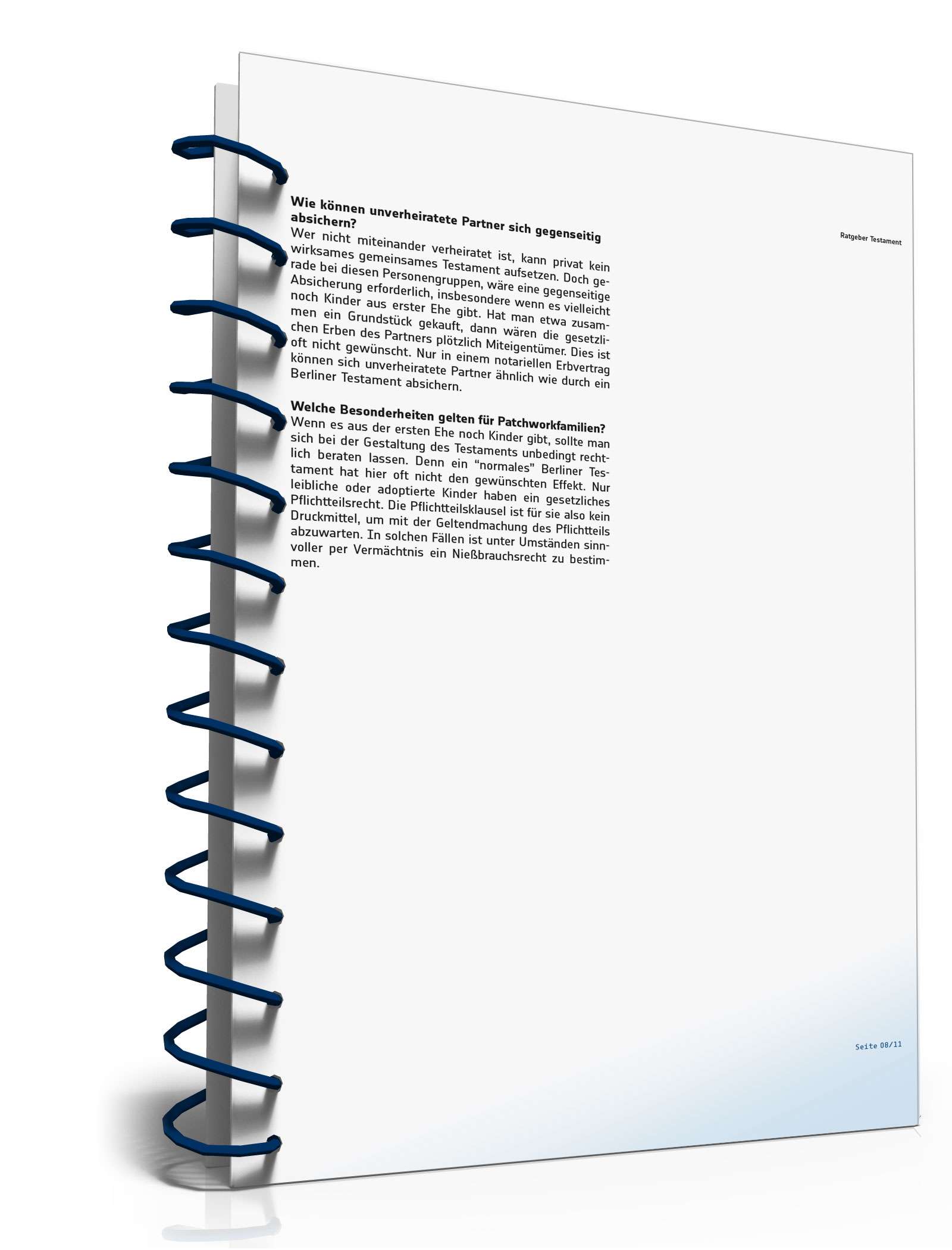 Ratgeber Testament und Berliner Testament PDF. Seite: 8