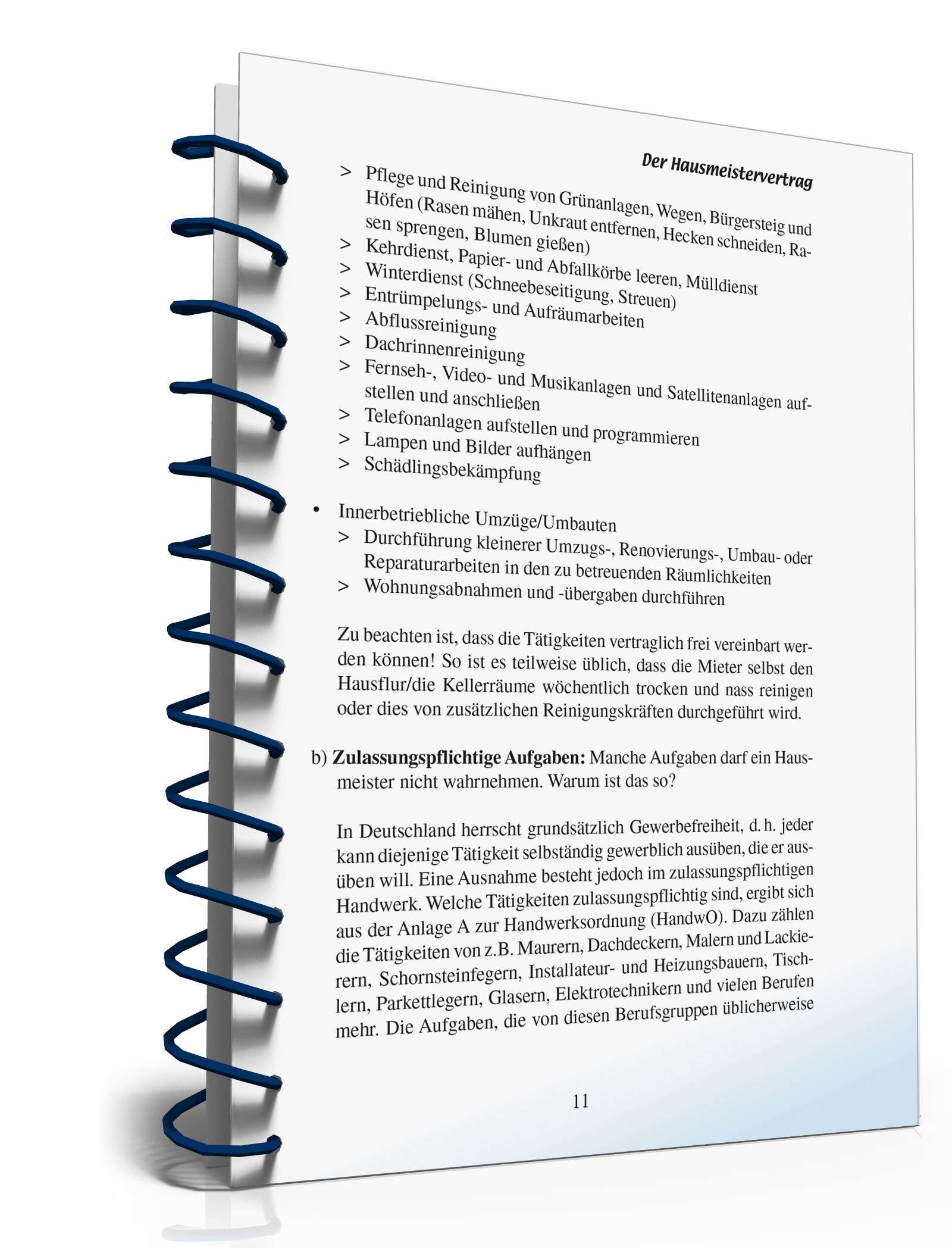 Ratgeber Hausmeistervertrag PDF. Seite: 10