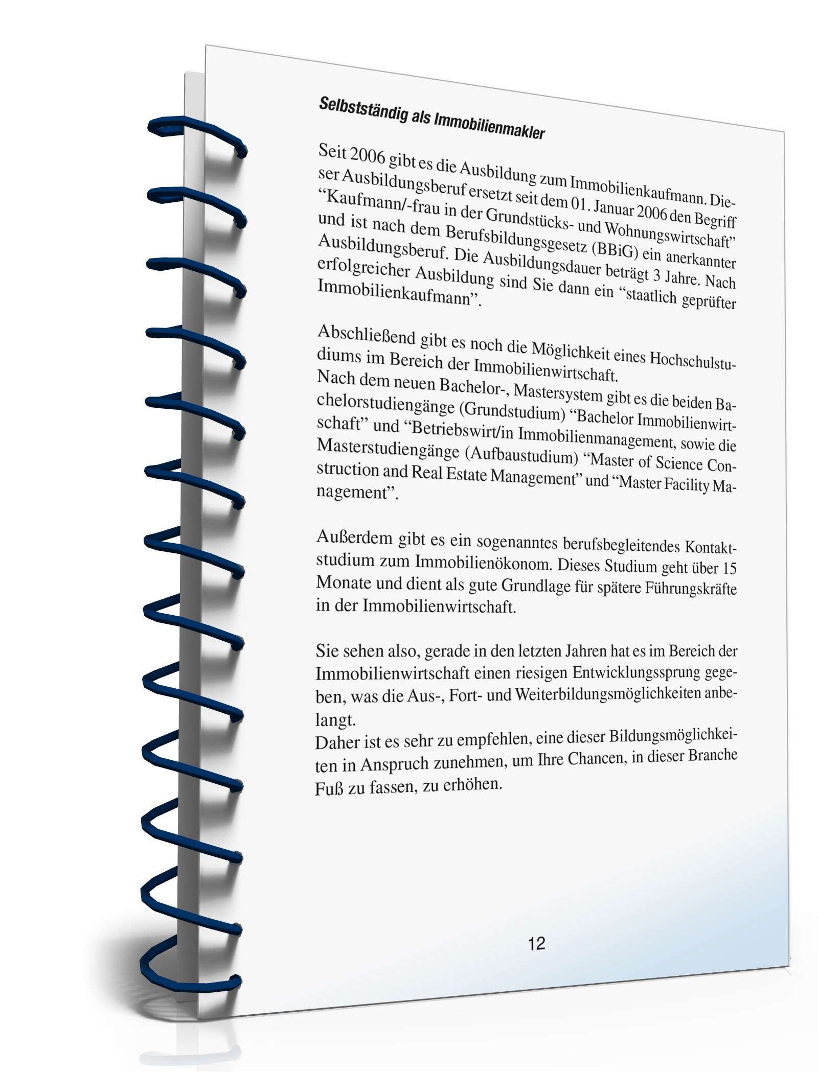 Selbstständig als Immobilienmakler PDF. Seite: 12