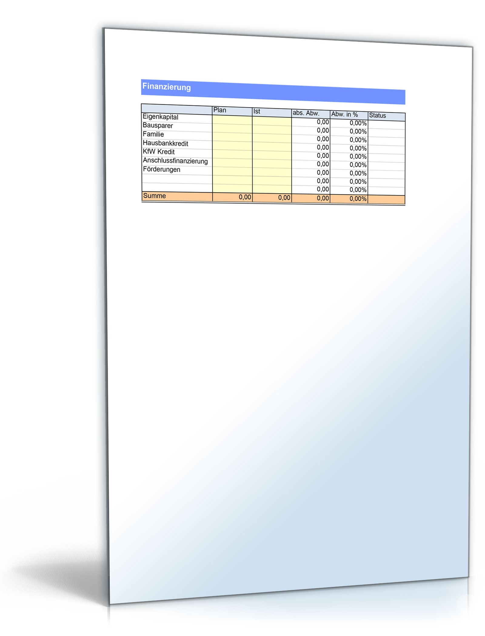Baukostenrechner Excel. Seite: 13