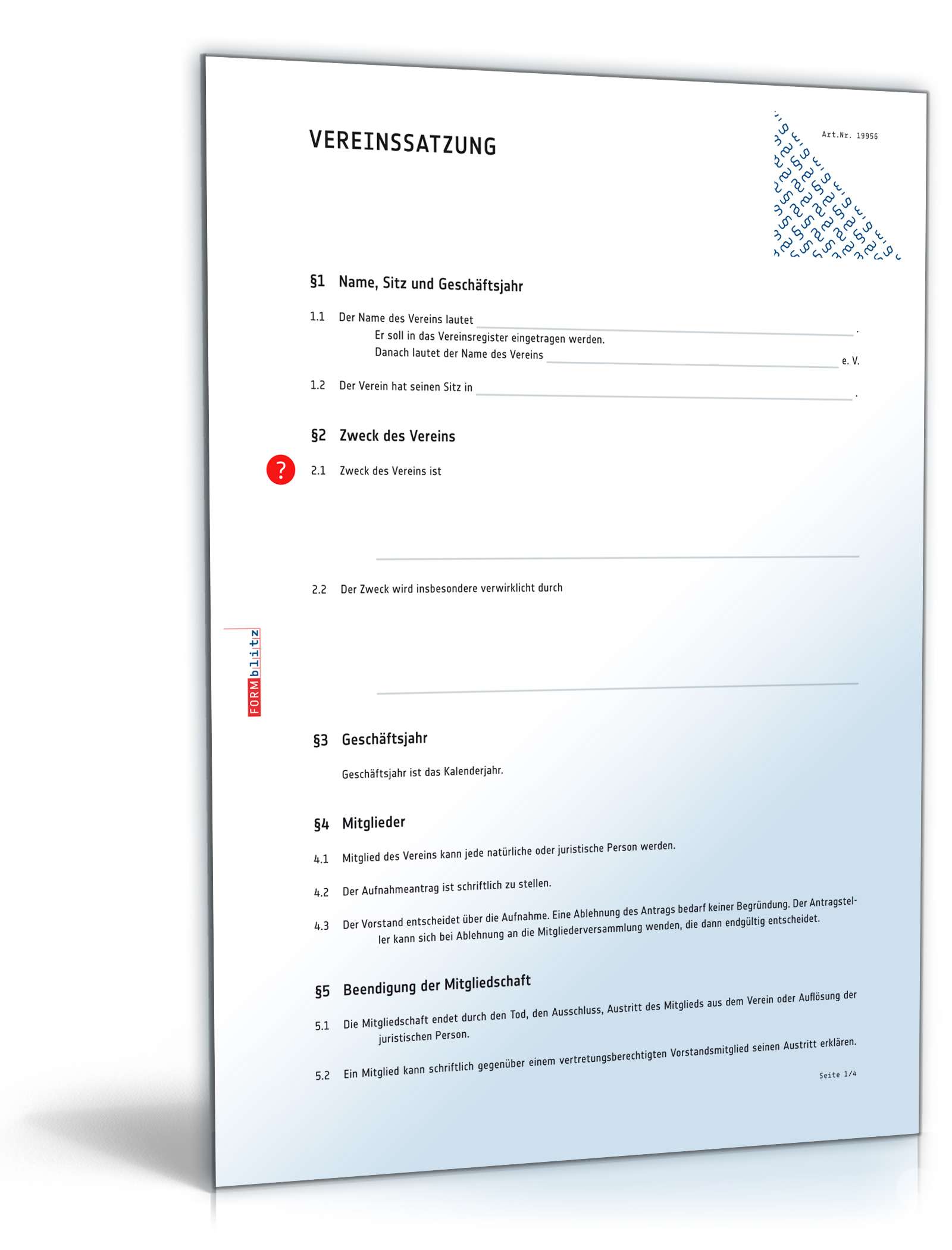Satzung nicht gemeinnütziger Verein PDF