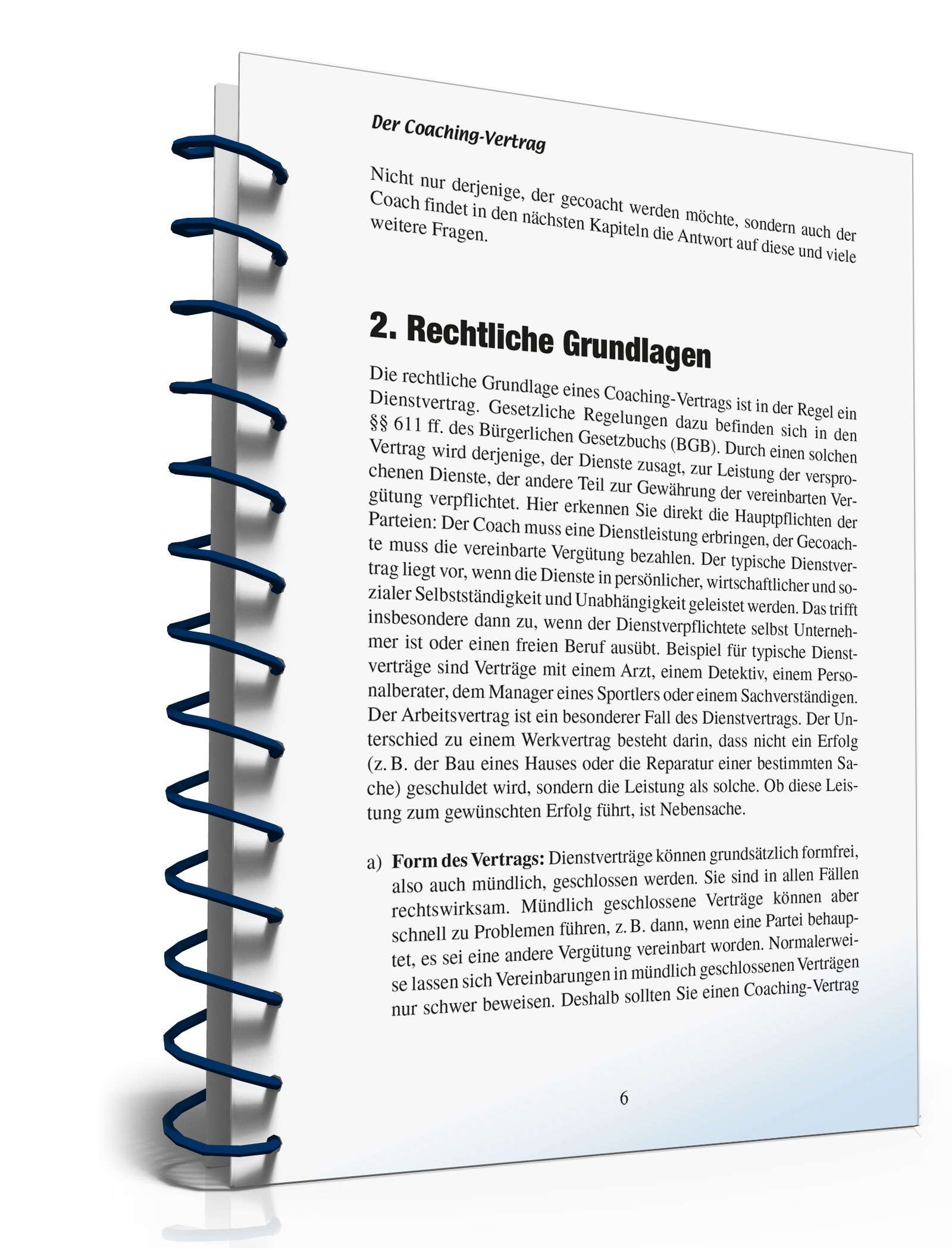 Coaching-Vertrag Ratgeber PDF. Seite: 6