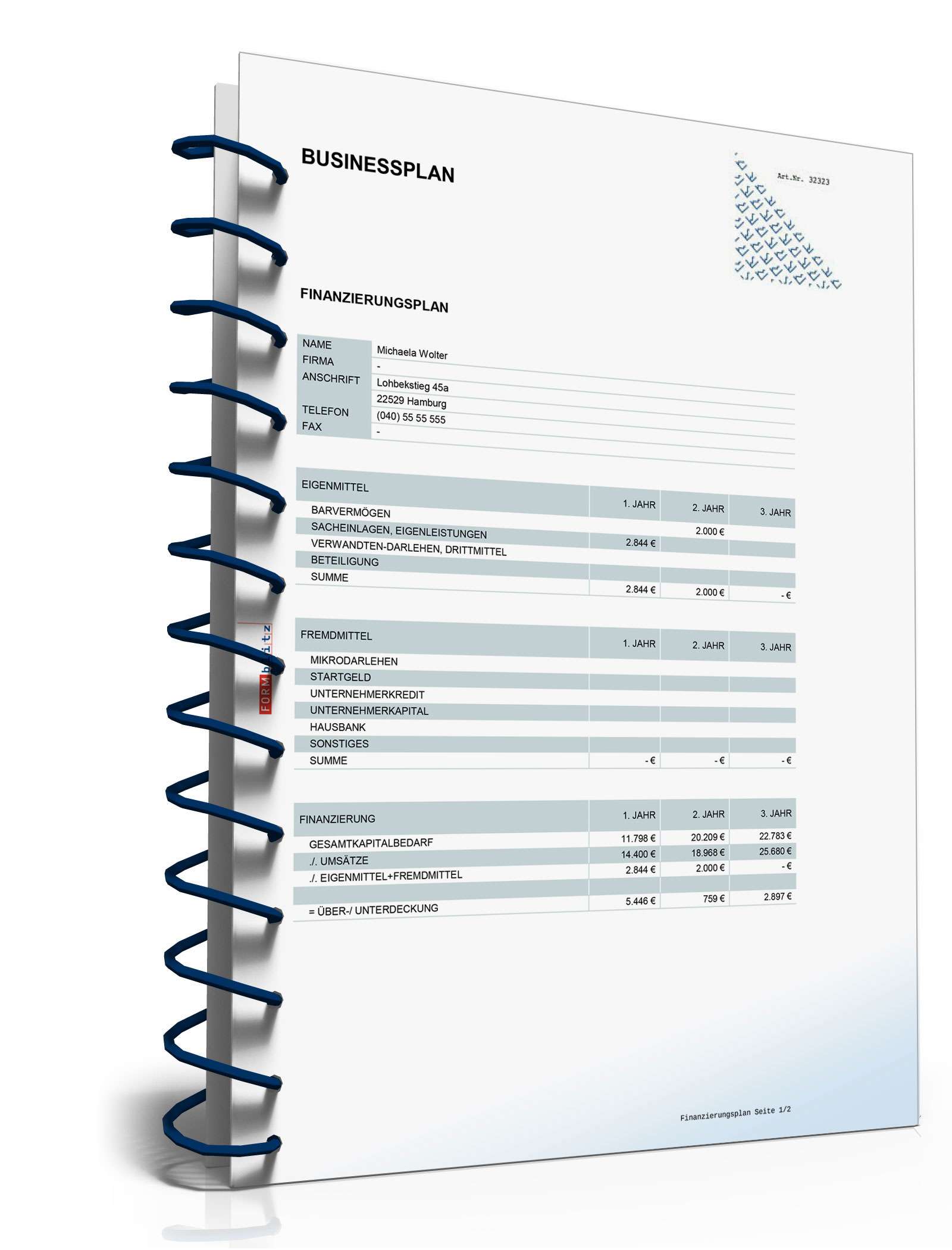 Businessplan Freier Lektor Excel. Seite: 18