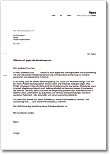 Gegendarstellung Abmahnung falsche Reisekostenabrechnung Word