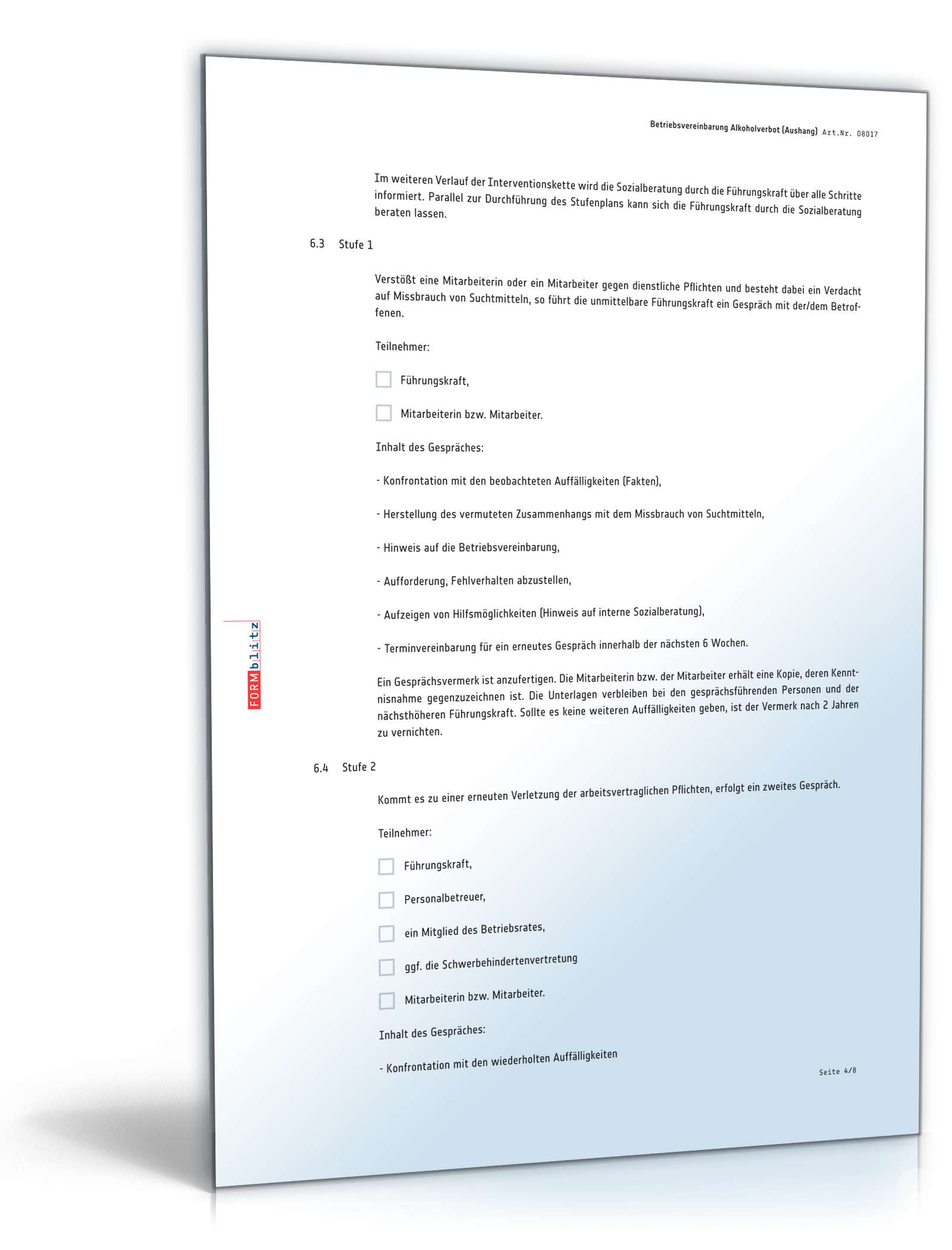 Betriebsvereinbarung Sucht und Suchtmittelmissbrauch PDF. Seite: 4