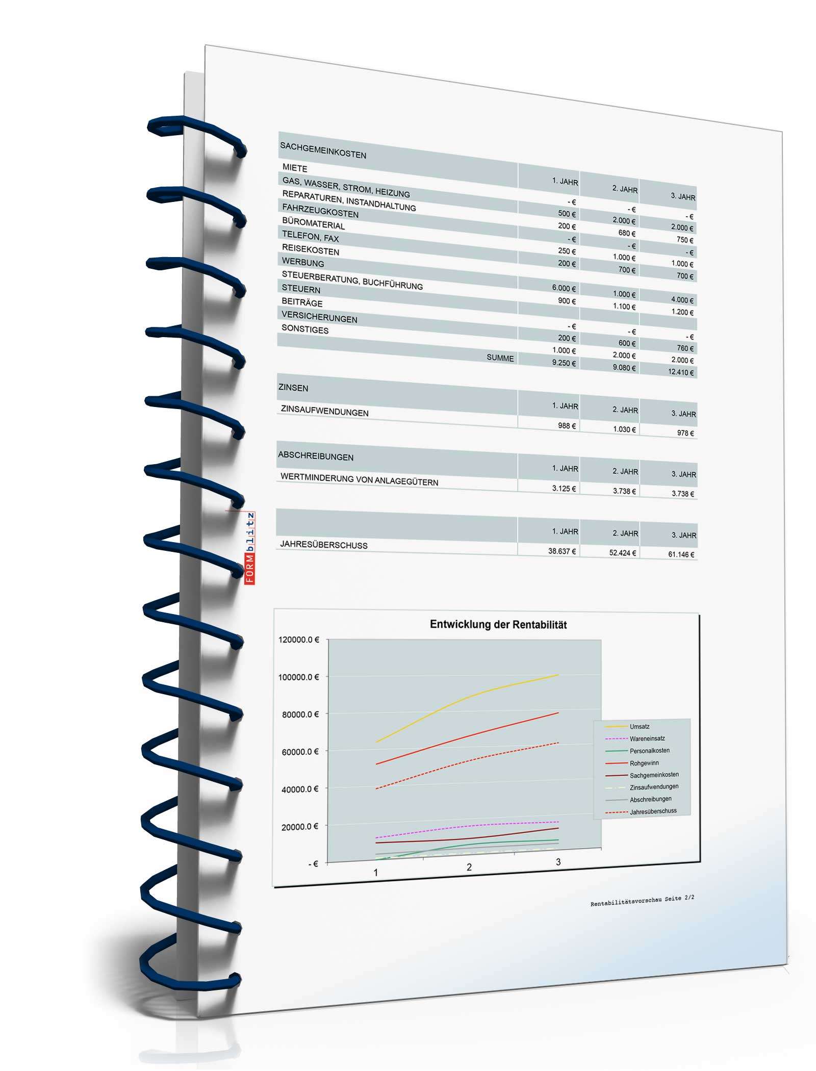 Businessplan Nagelstudio Excel. Seite: 19