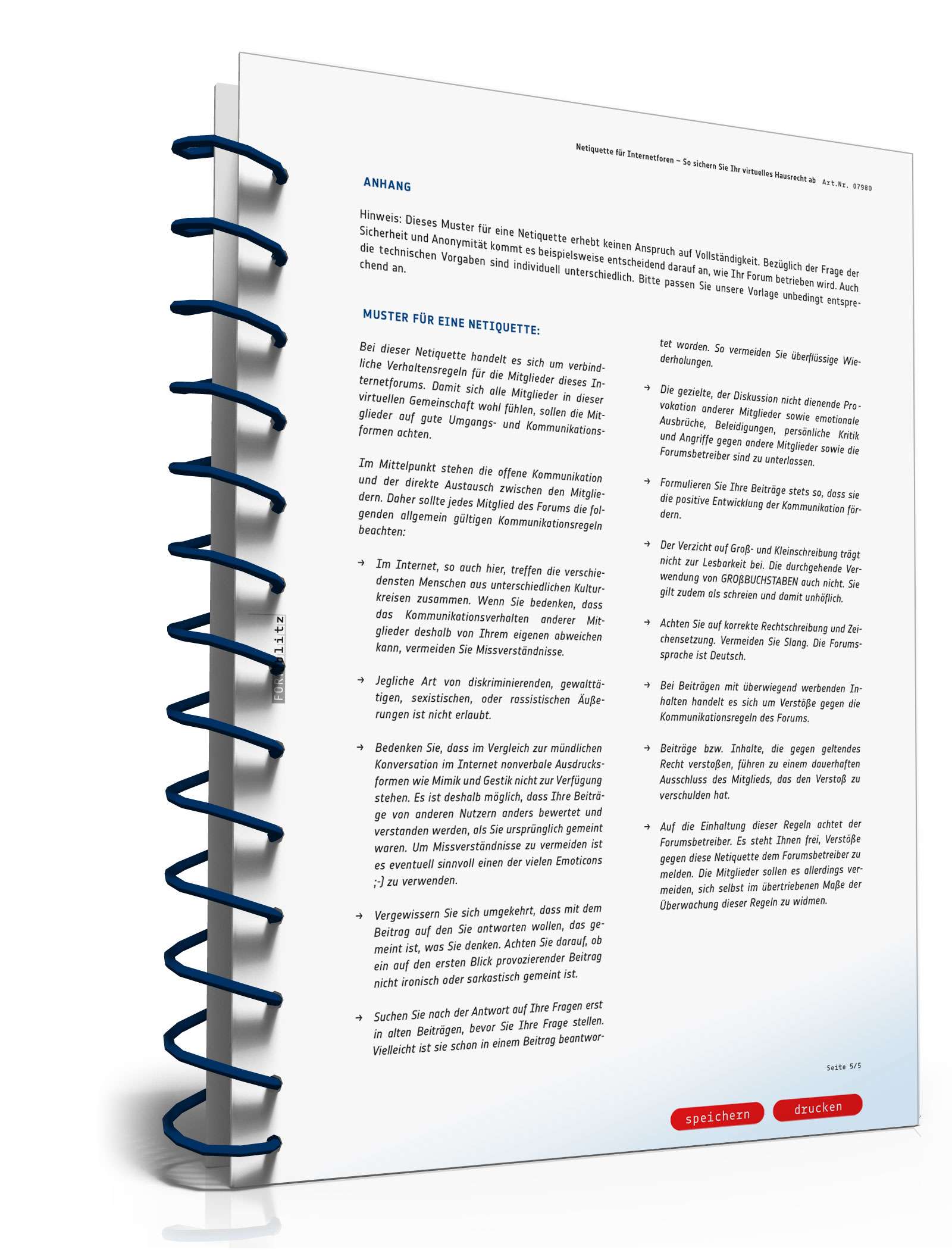 Netiquette für Internetforen PDF. Seite: 6