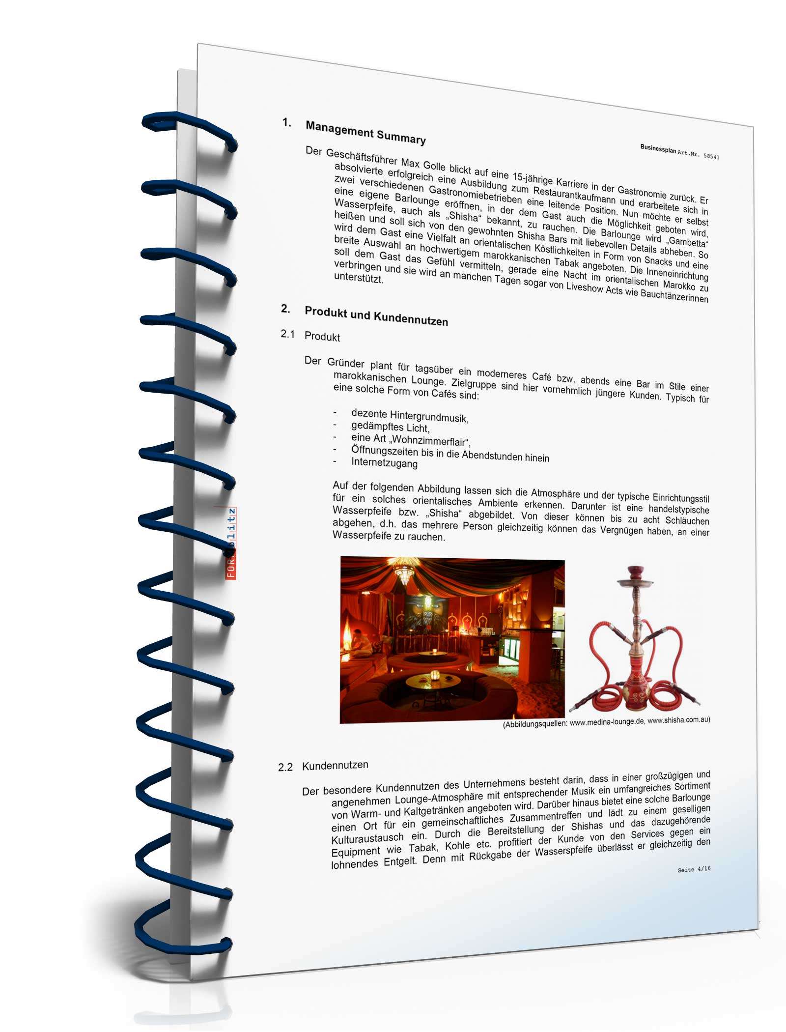 Businessplan Shisha Bar Excel. Seite: 3