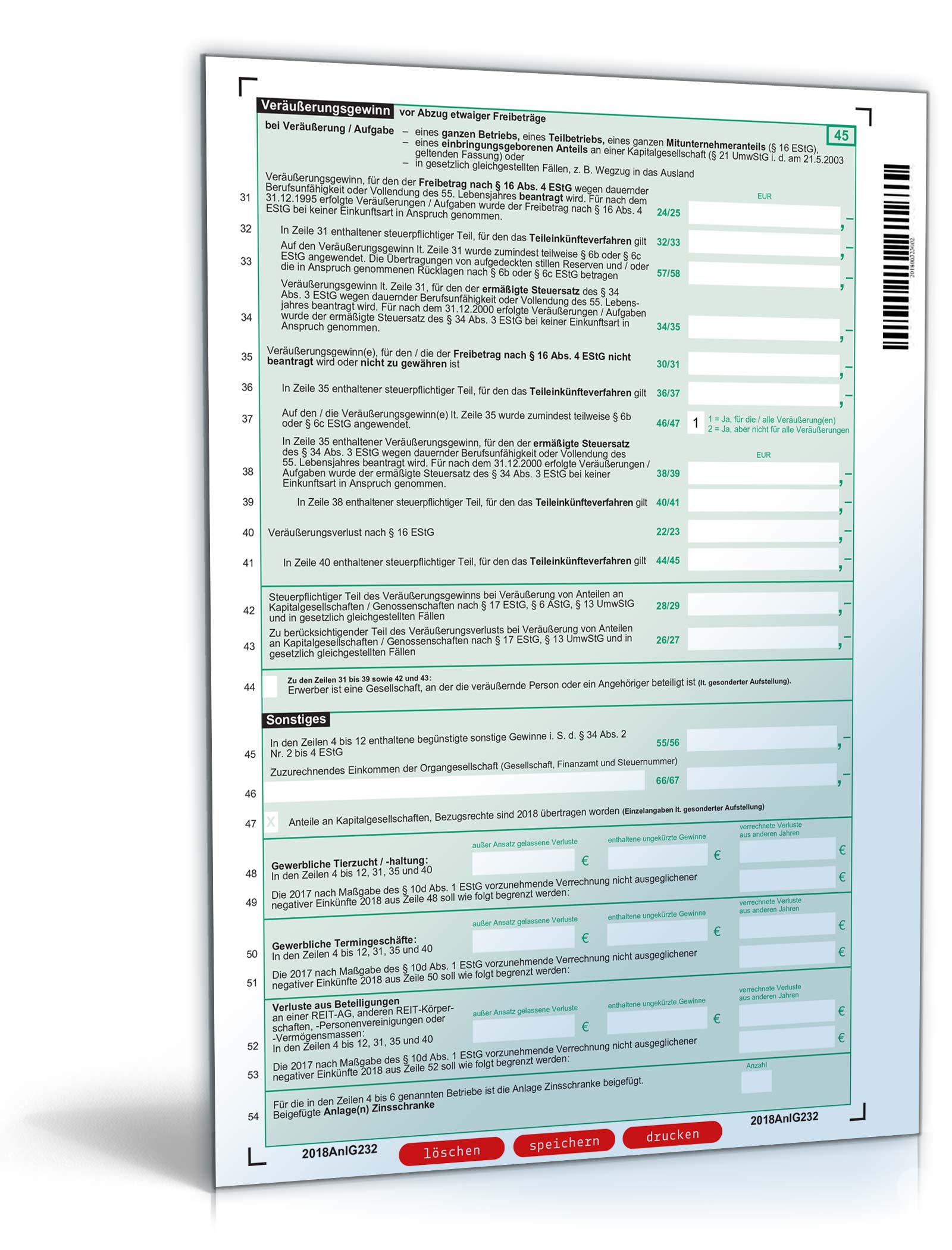 Anlage G 2018 PDF. Seite: 2