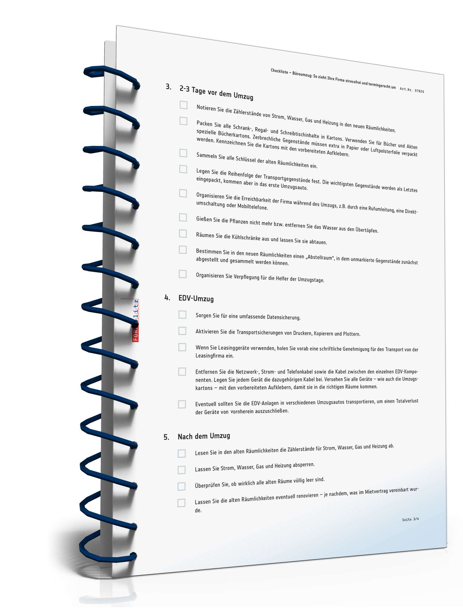 Checkliste Büroumzug  PDF. Seite: 3