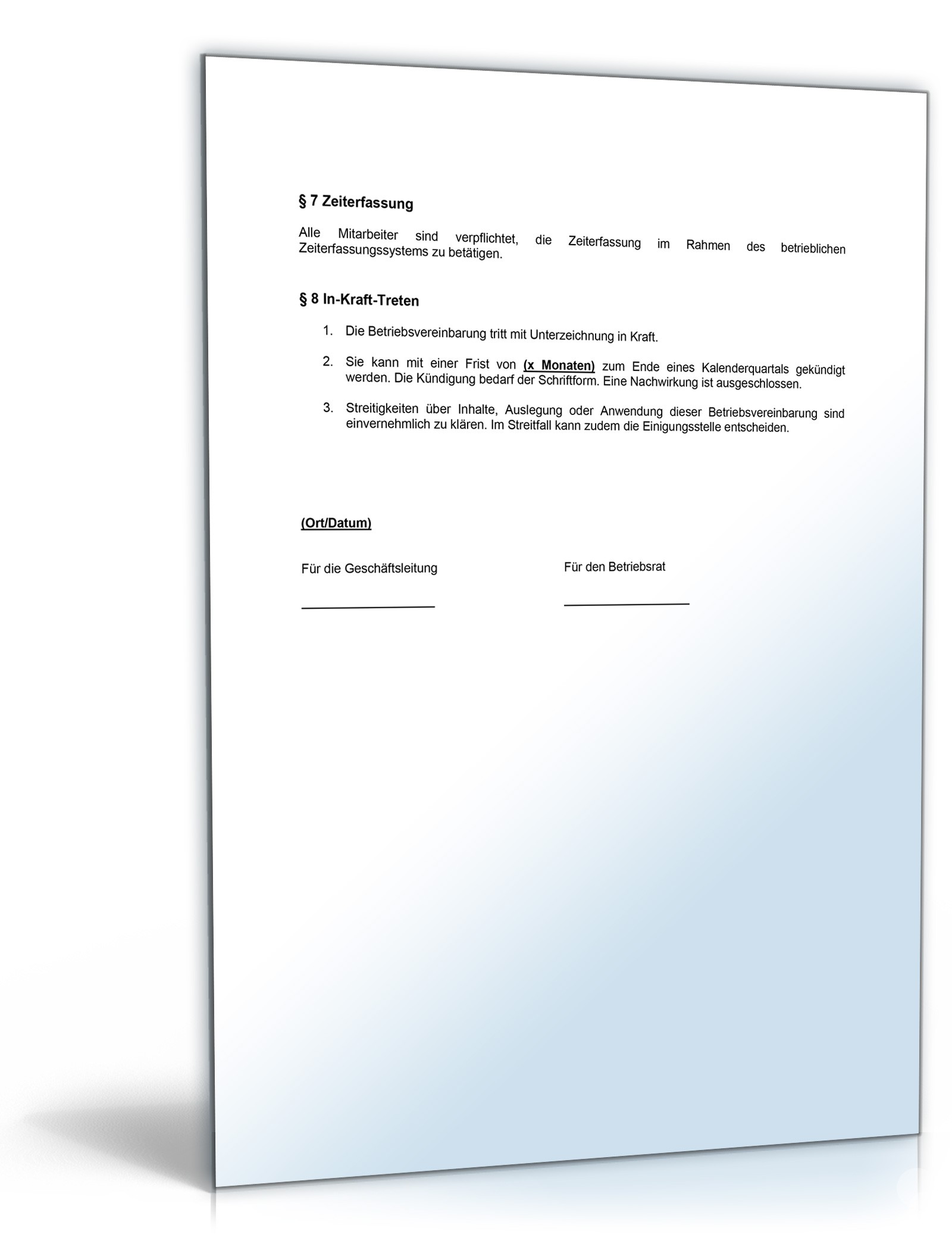 Betriebsvereinbarung über kapazitätsorientierte variable Arbeitszeit (Kapovaz) PDF. Seite: 3