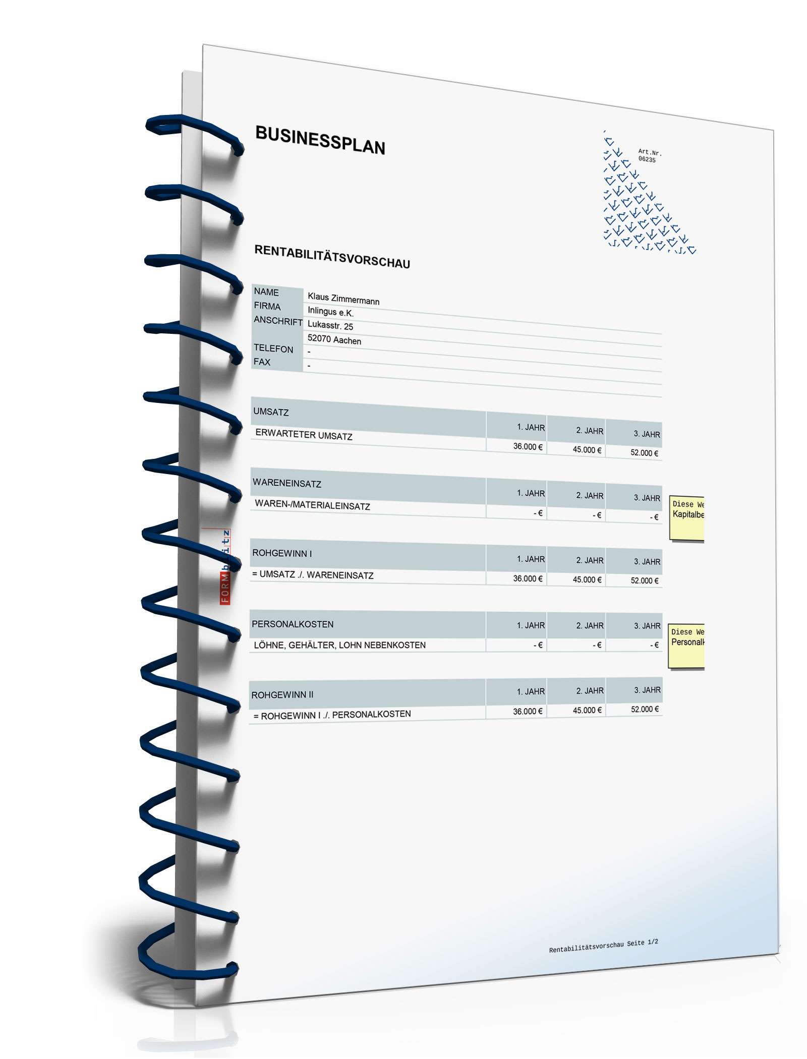 Businessplan Übersetzungsbüro Excel. Seite: 22