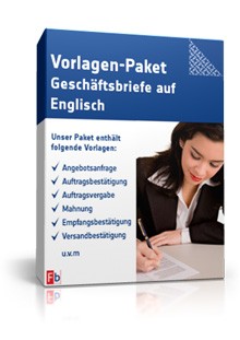 Vorlagen-Paket Geschäftsbriefe auf Englisch Excel