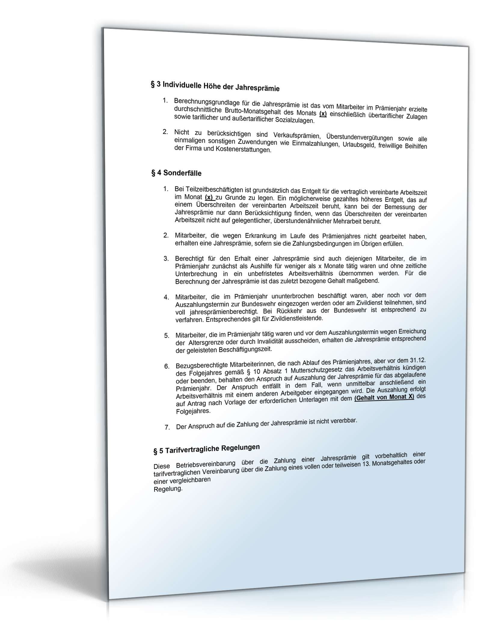 Betriebsvereinbarung Jahresprämie PDF. Seite: 2