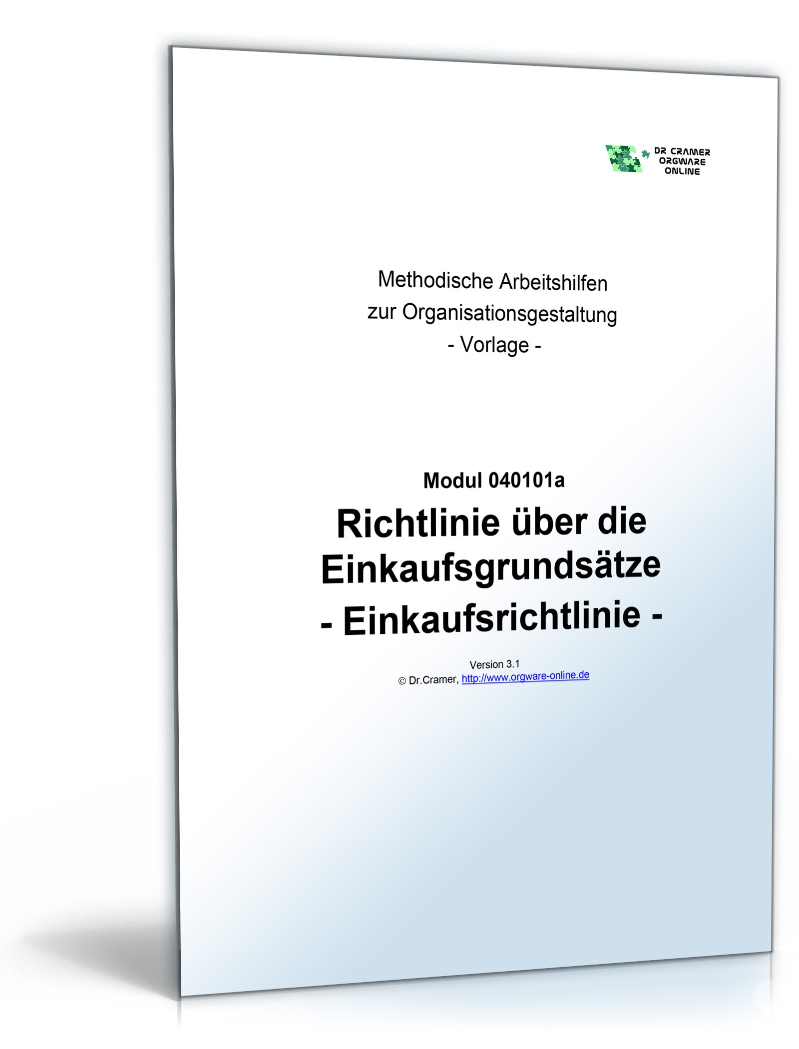 Richtlinien über die Einkaufsgrundsätze Word