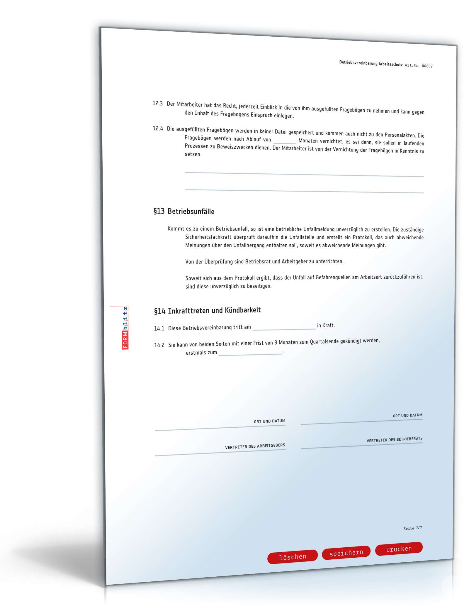 Betriebsvereinbarung Arbeitsschutz PDF. Seite: 7