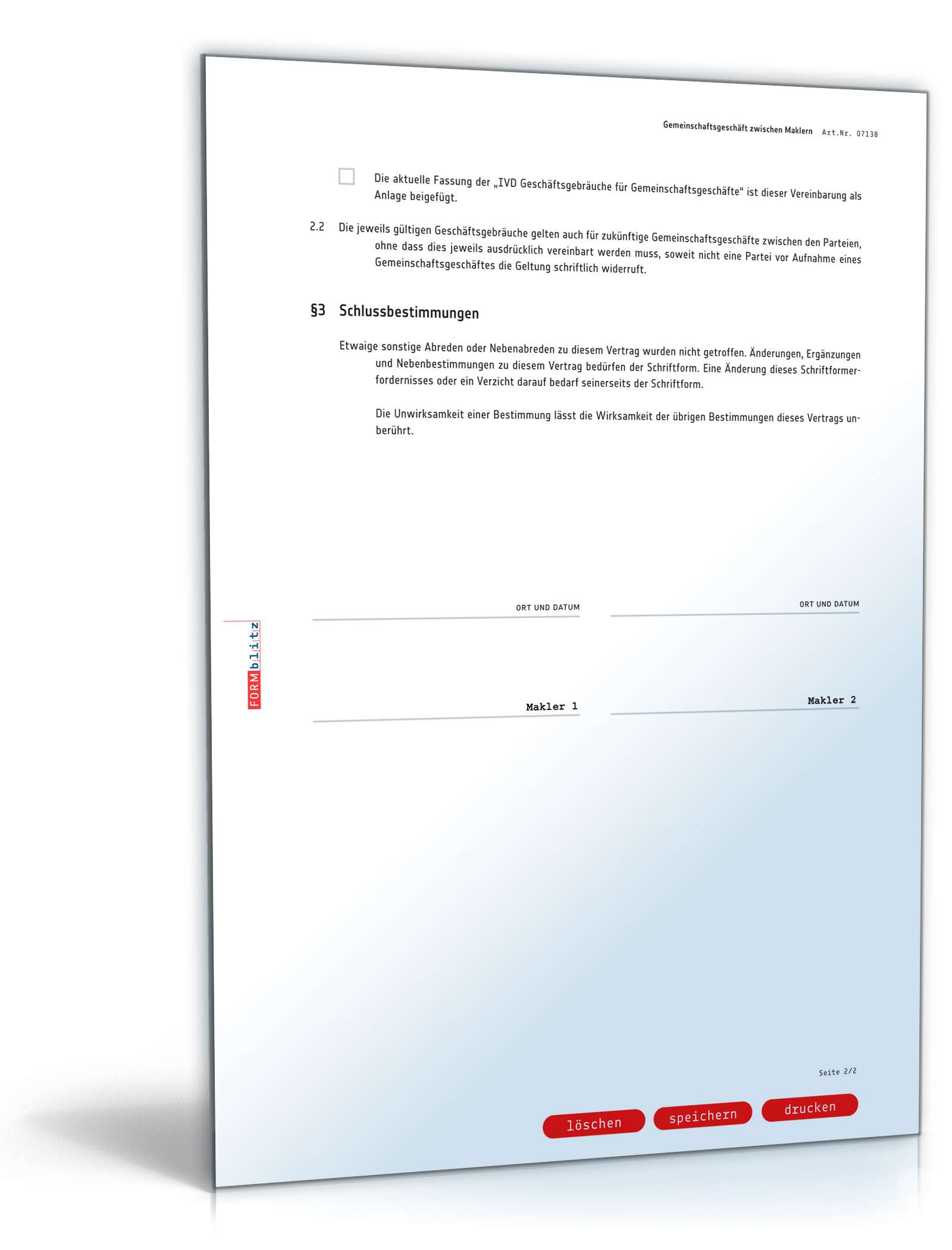 Gemeinschaftsgeschäft zwischen Maklern PDF. Seite: 2