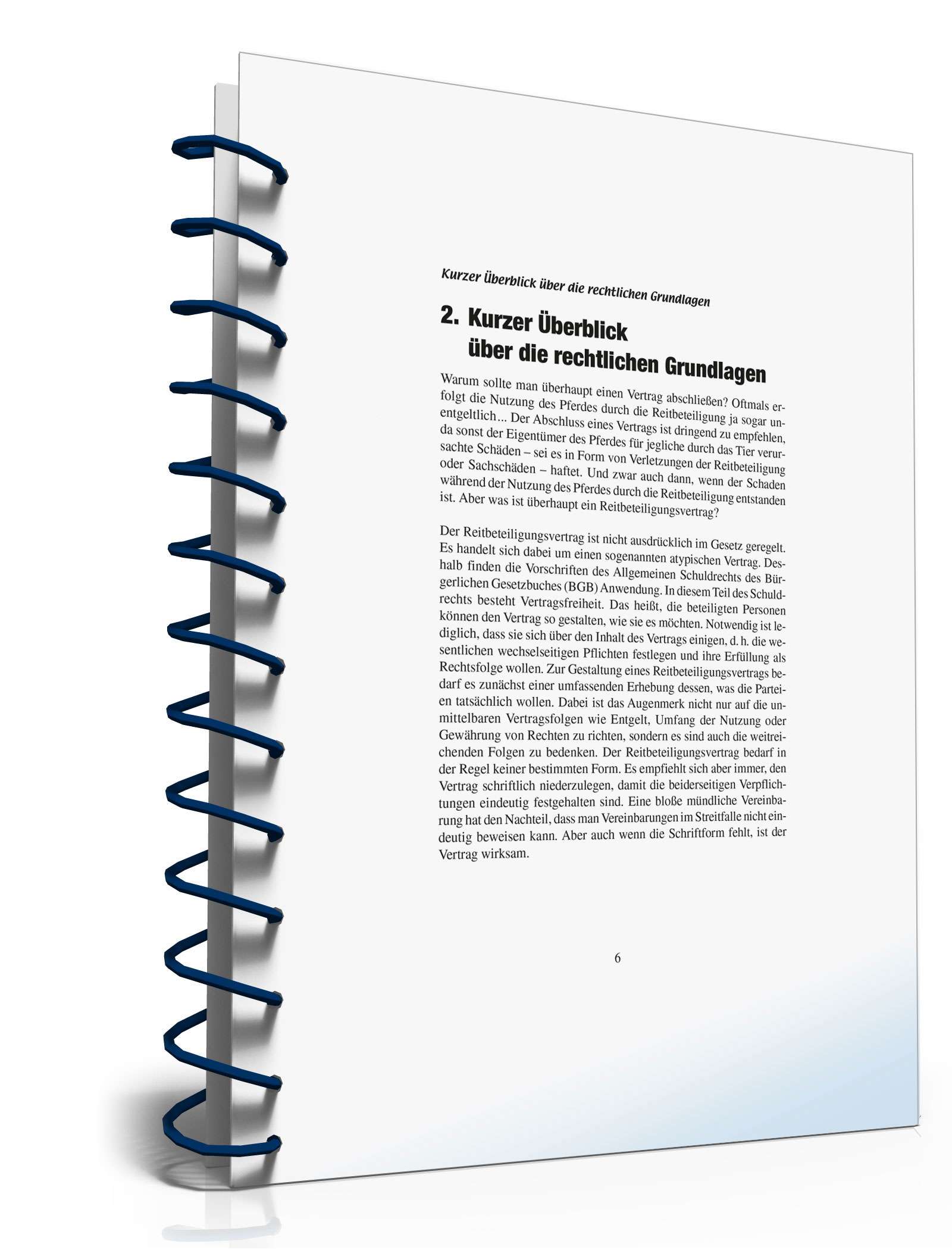 Ratgeber Reitbeteiligungsvertrag PDF. Seite: 6