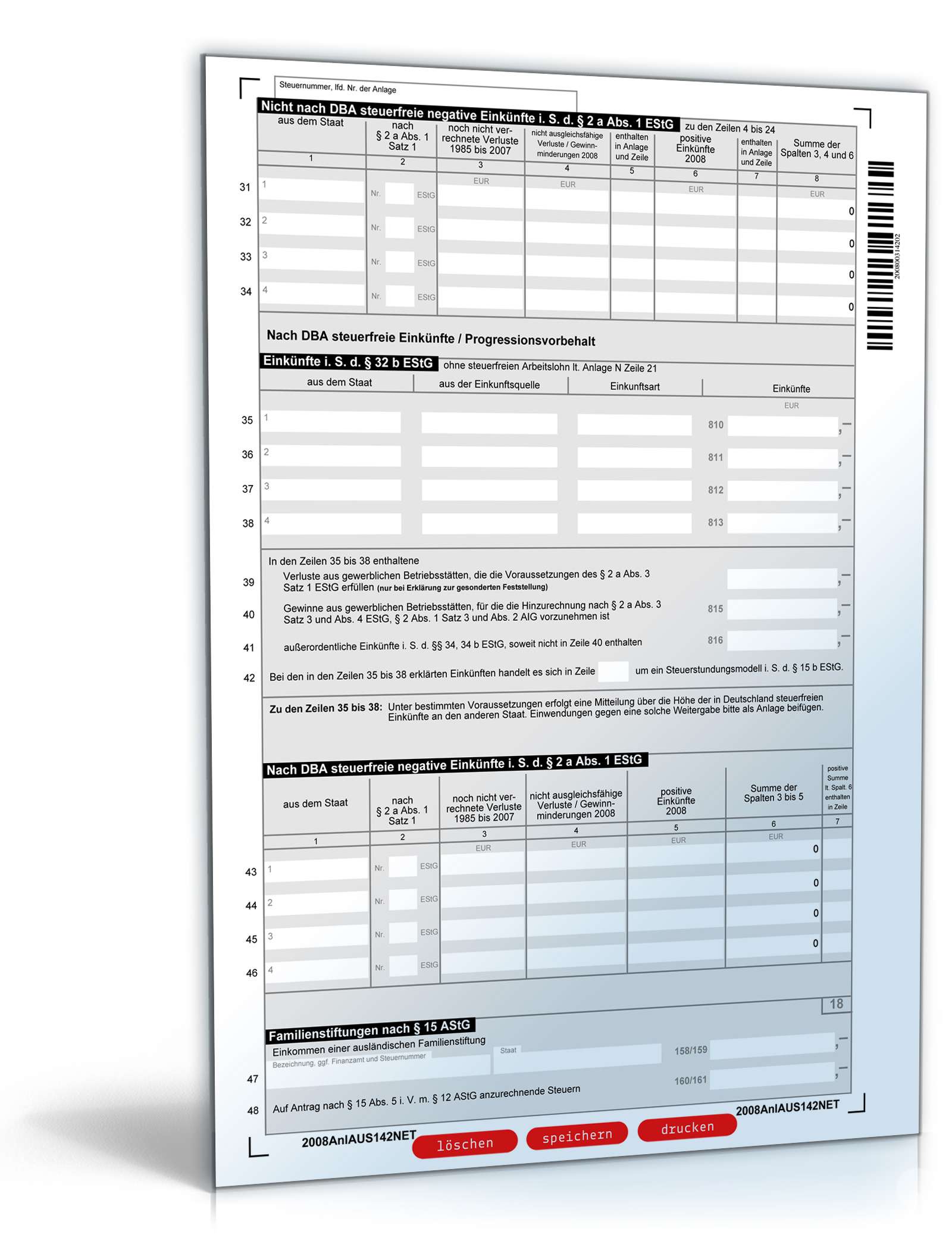 Anlage AUS 2008 PDF. Seite: 2
