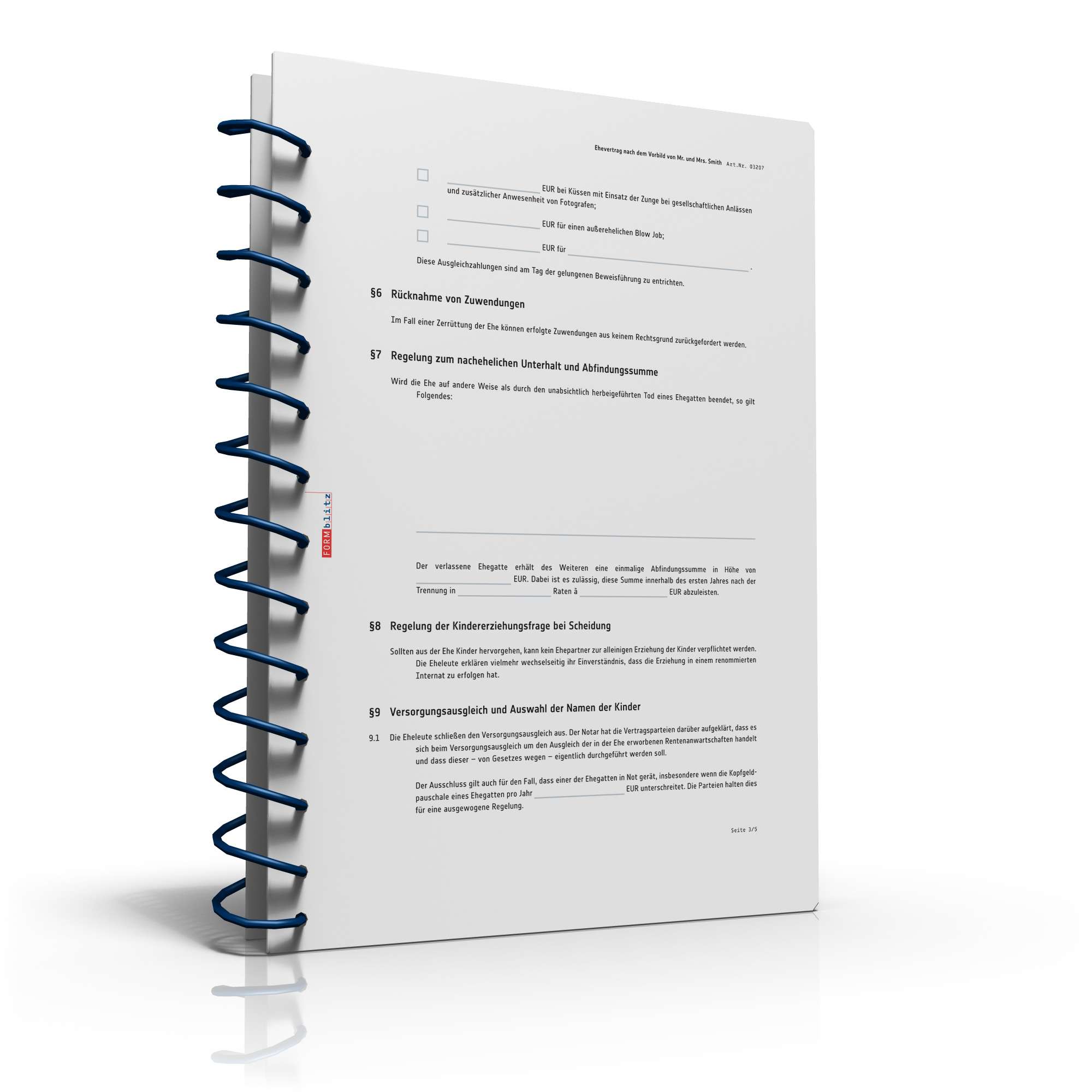 Ehevertrag für Mr. und Mrs. Smith PDF. Seite: 4