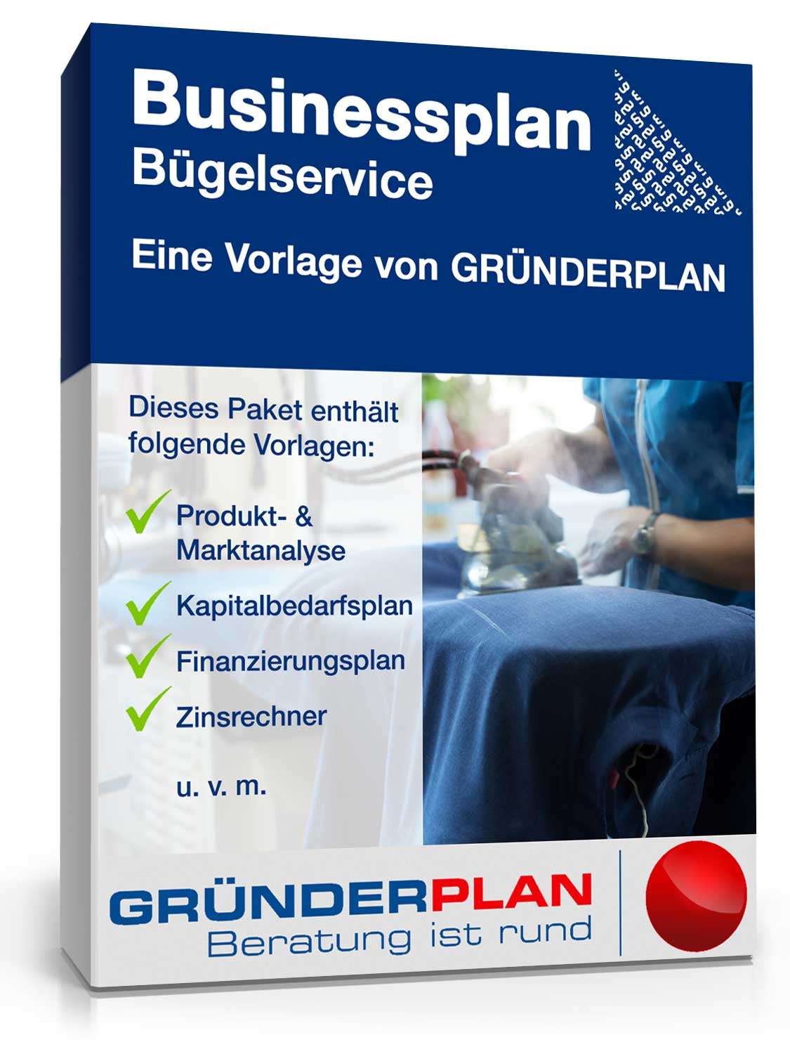 Businessplan Bügelservice von Gründerplan Excel