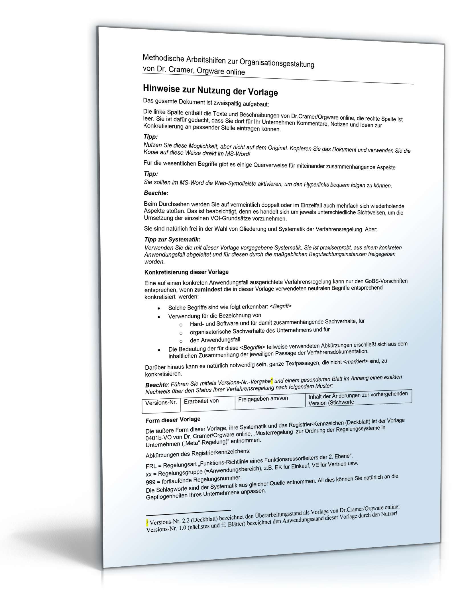 Verfahrensrichtlinie zum Einsatz eines elektronischen Dokumenten-Management-Systems
 Word. Seite: 2