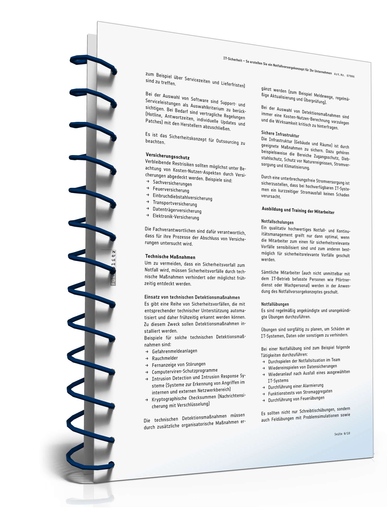 Ratgeber Notfallvorsorgekonzept IT-Sicherheit PDF. Seite: 7