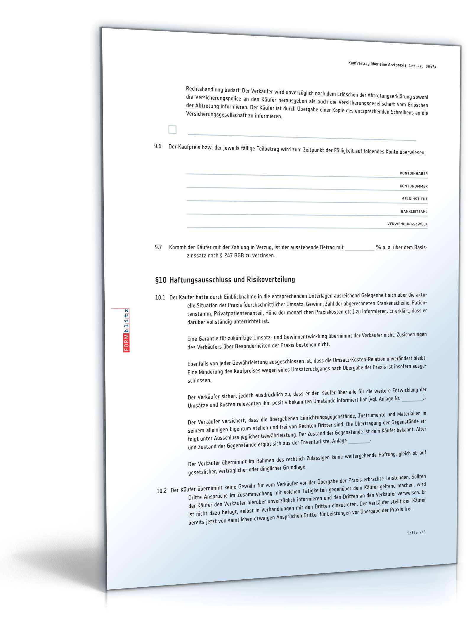 Kaufvertrag Praxis PDF. Seite: 7