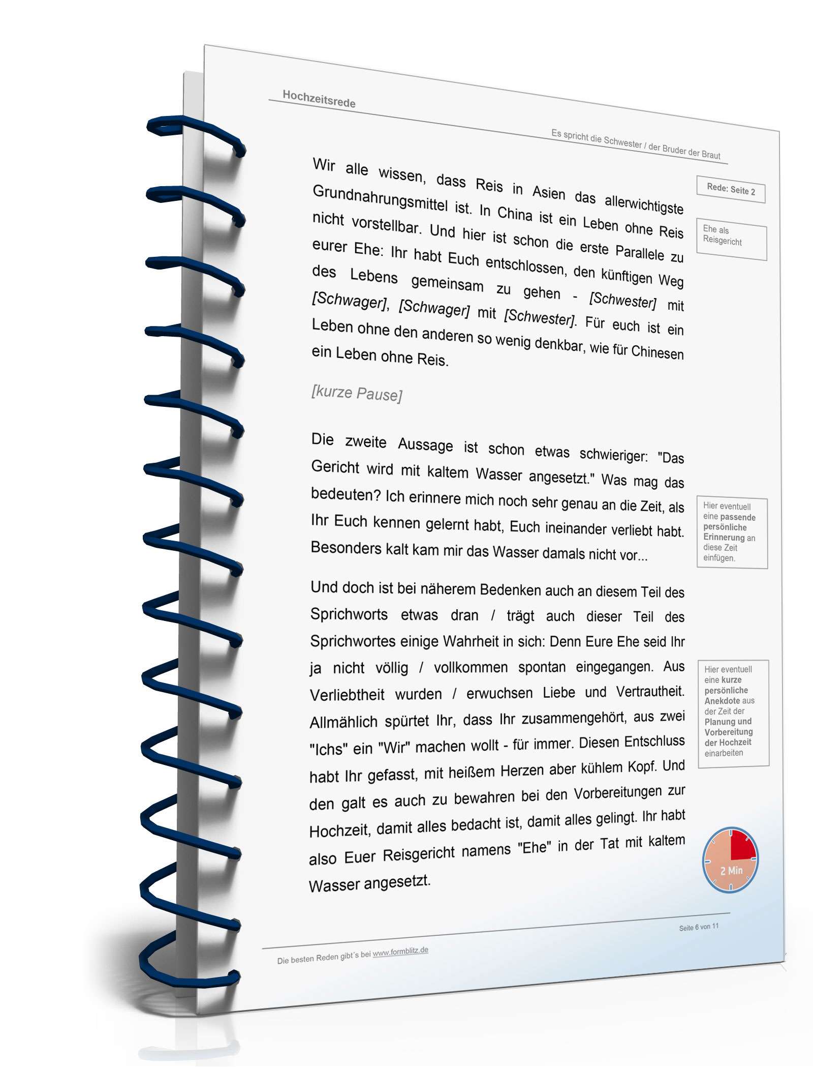 Hochzeitsrede Schwägerschaft an Brautpaar Word. Seite: 6