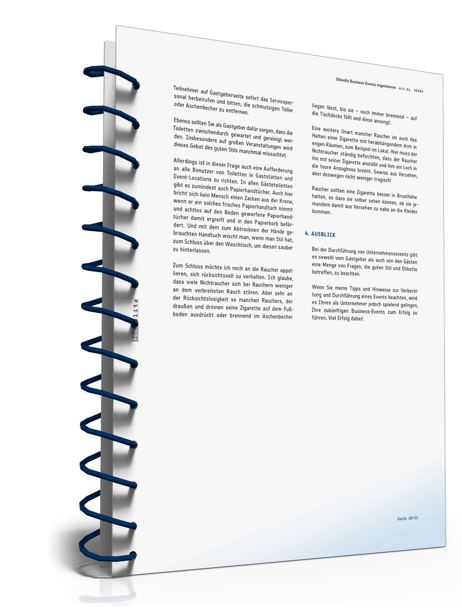 Ratgeber Organisation Business-Event  PDF. Seite: 11