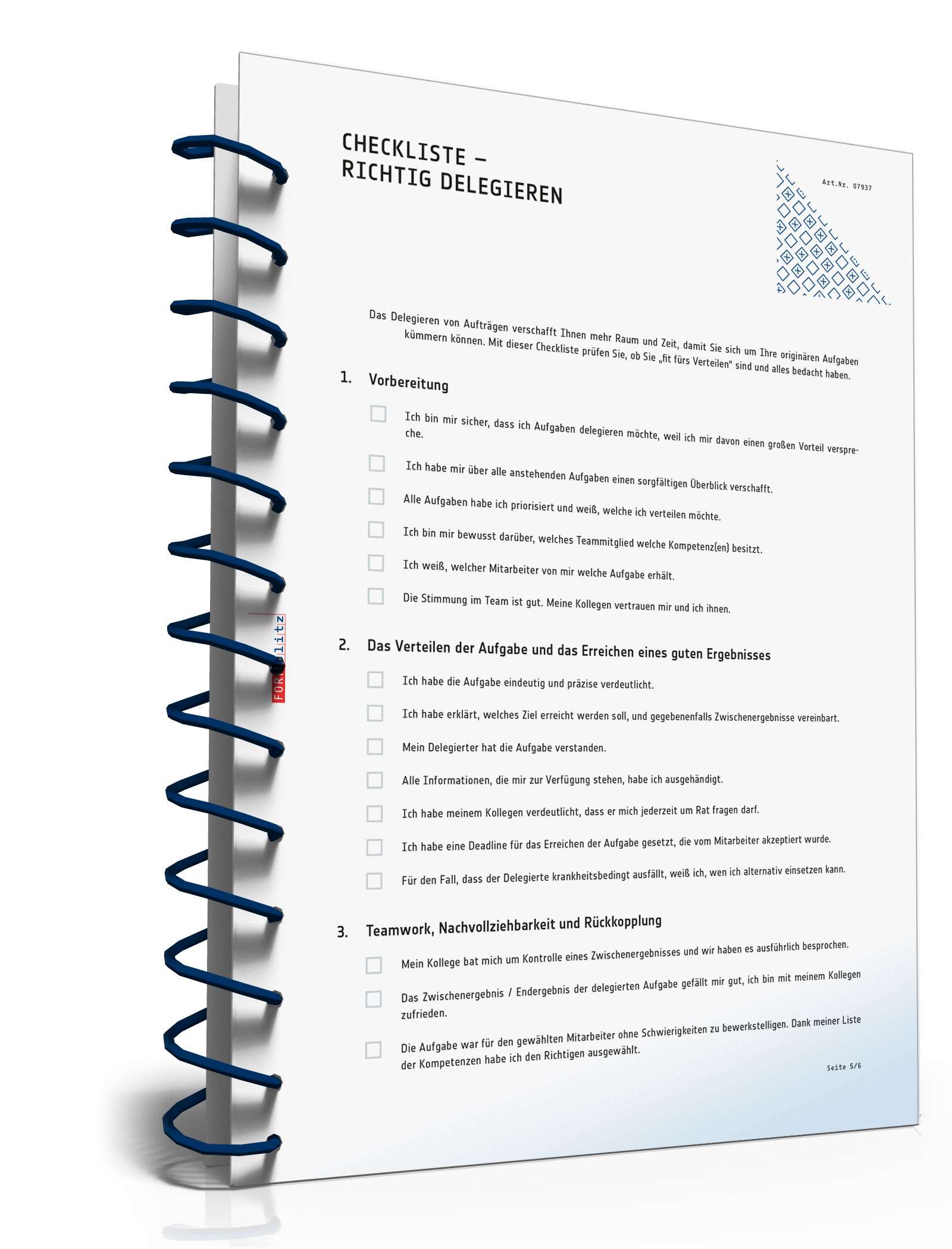 Ratgeber Delegieren als Teamleiter PDF. Seite: 6